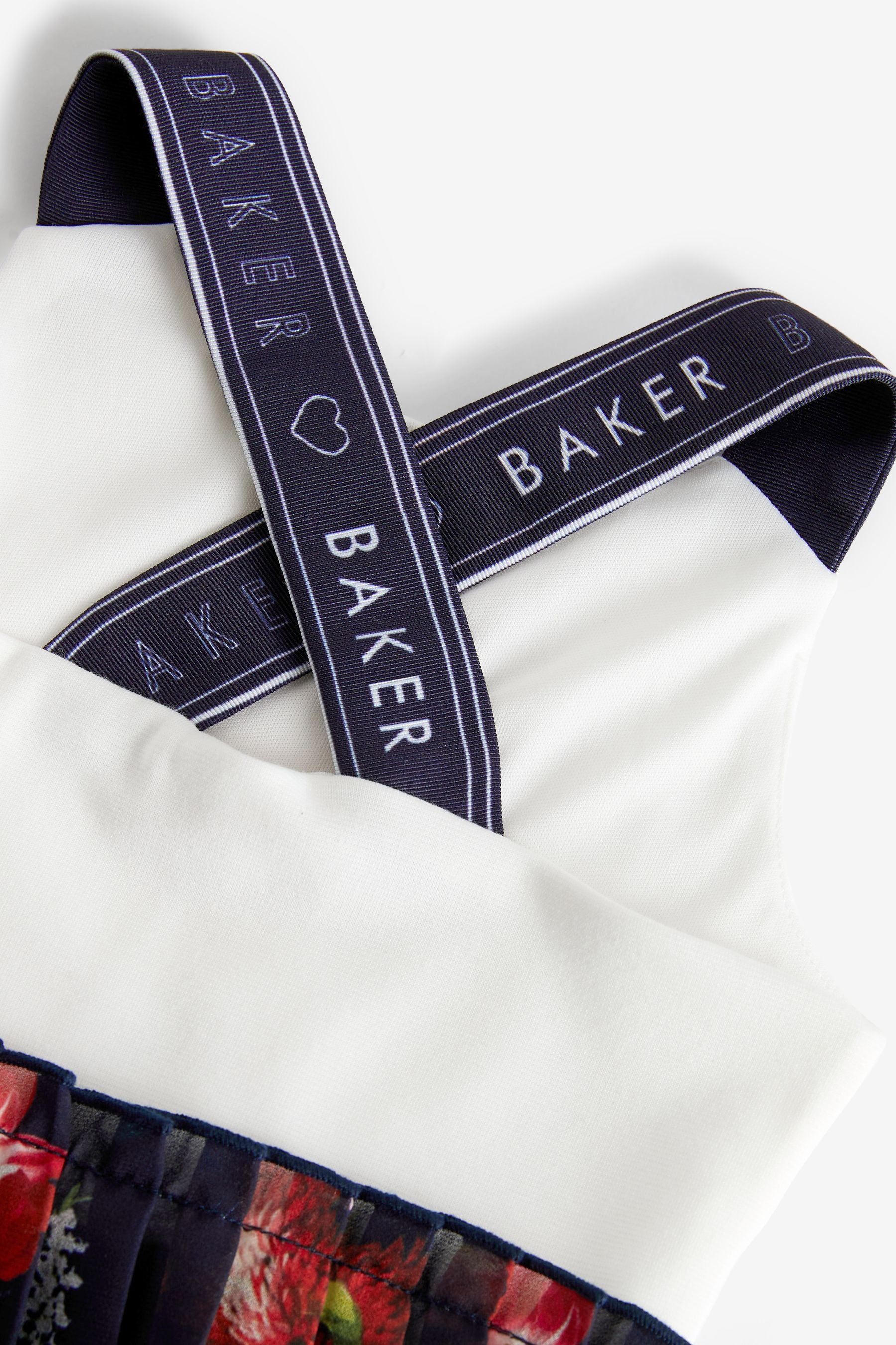 Baker by Ted Baker Navy Blue Pleated Dress