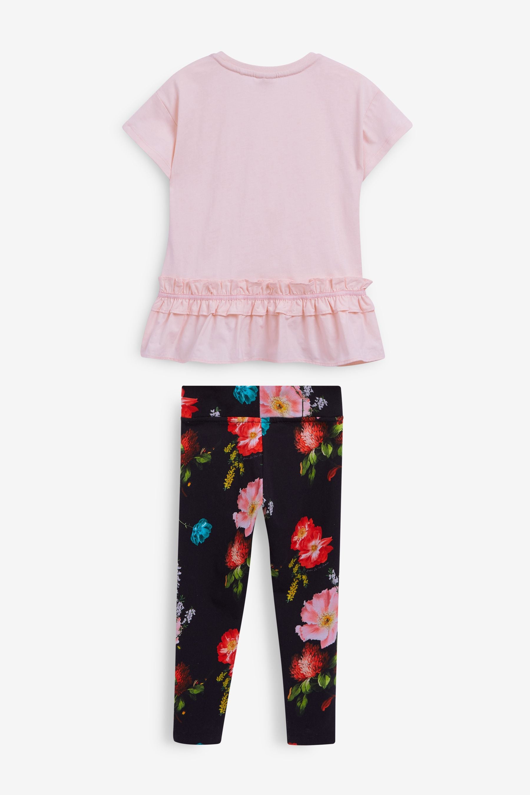 Pink Baker by Ted Baker Pink T-Shirt and Floral Legging Set