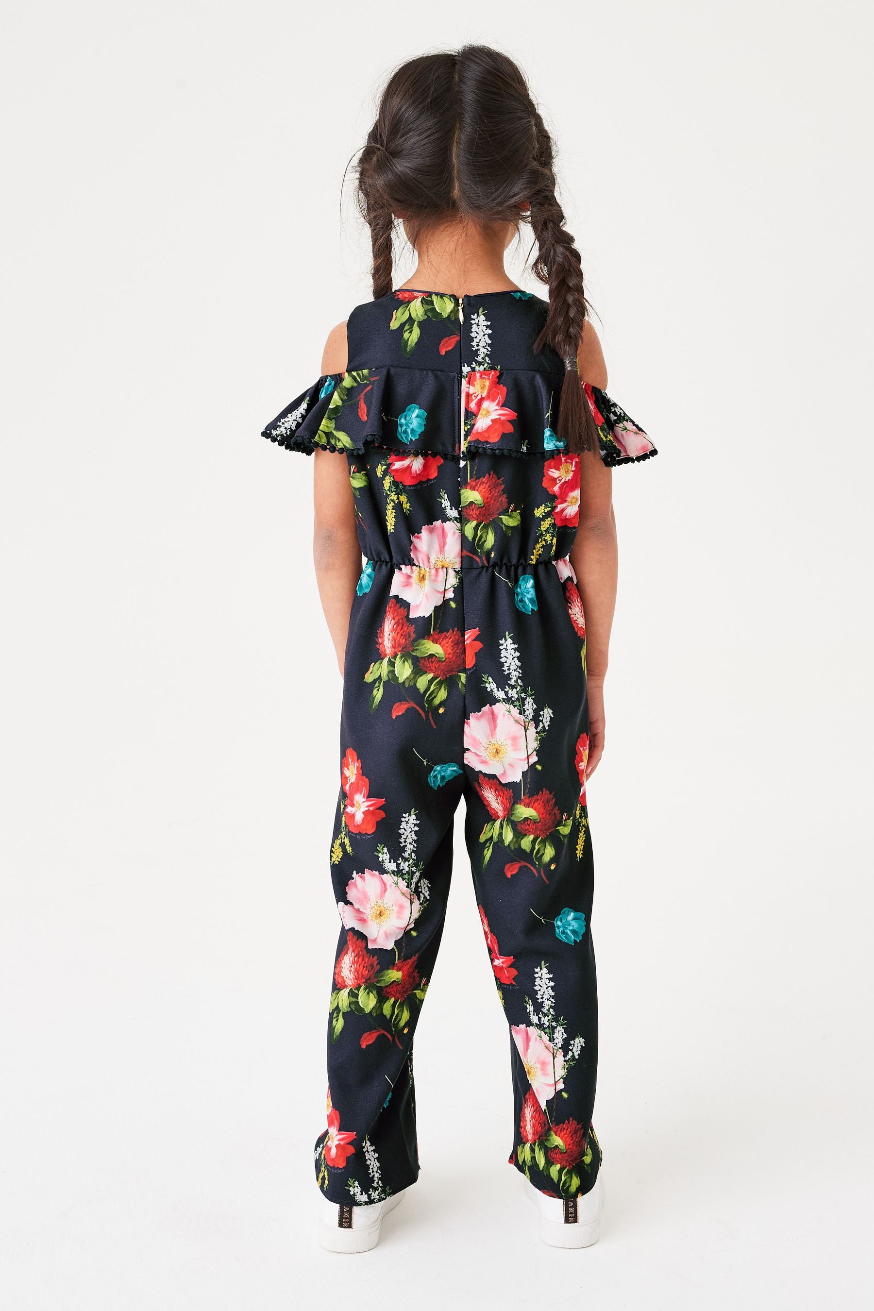 Navy Blue Baker by Ted Baker Navy Blue Floral Jumpsuit