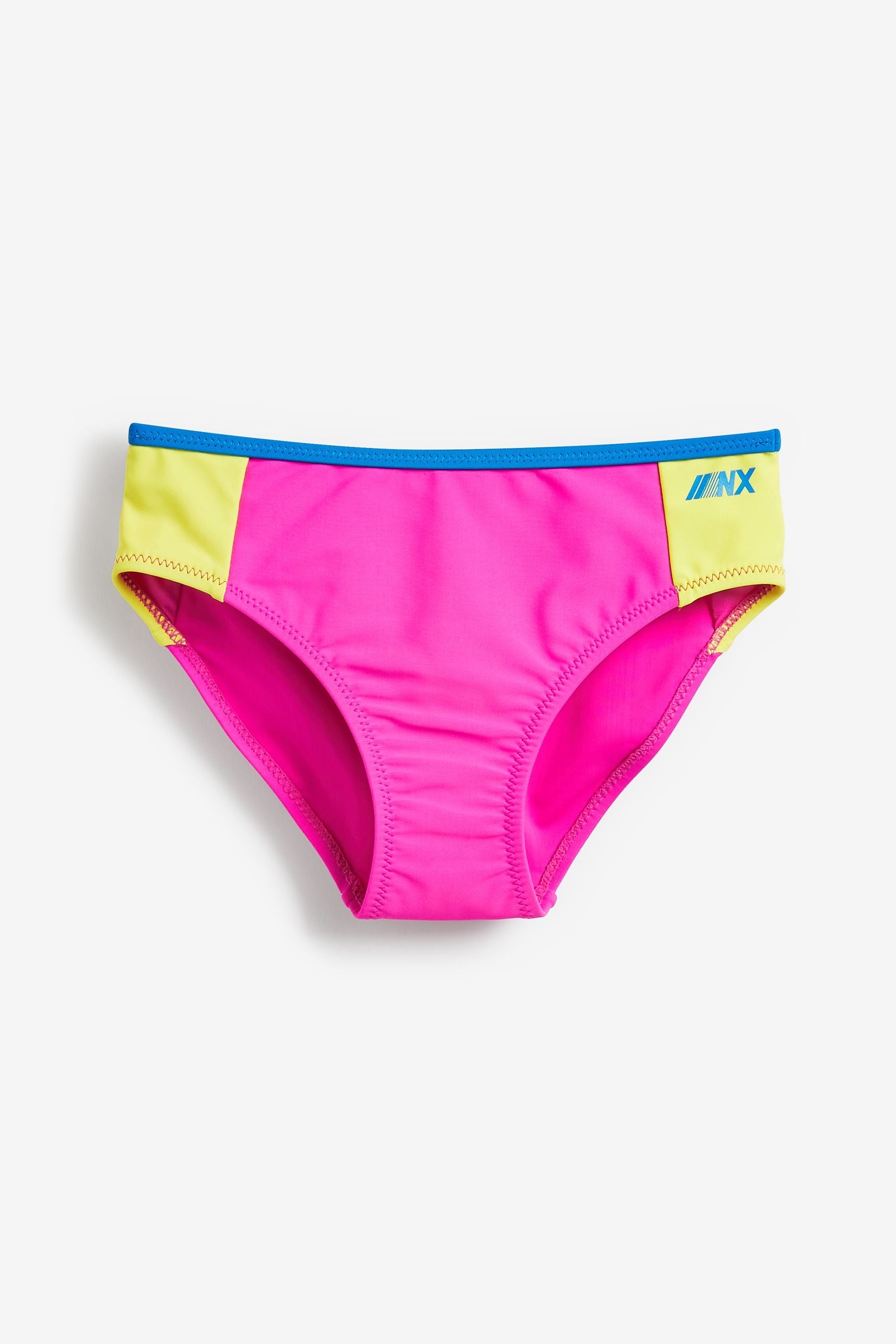 Pink/Green Colourblock Bikini (3-16yrs)