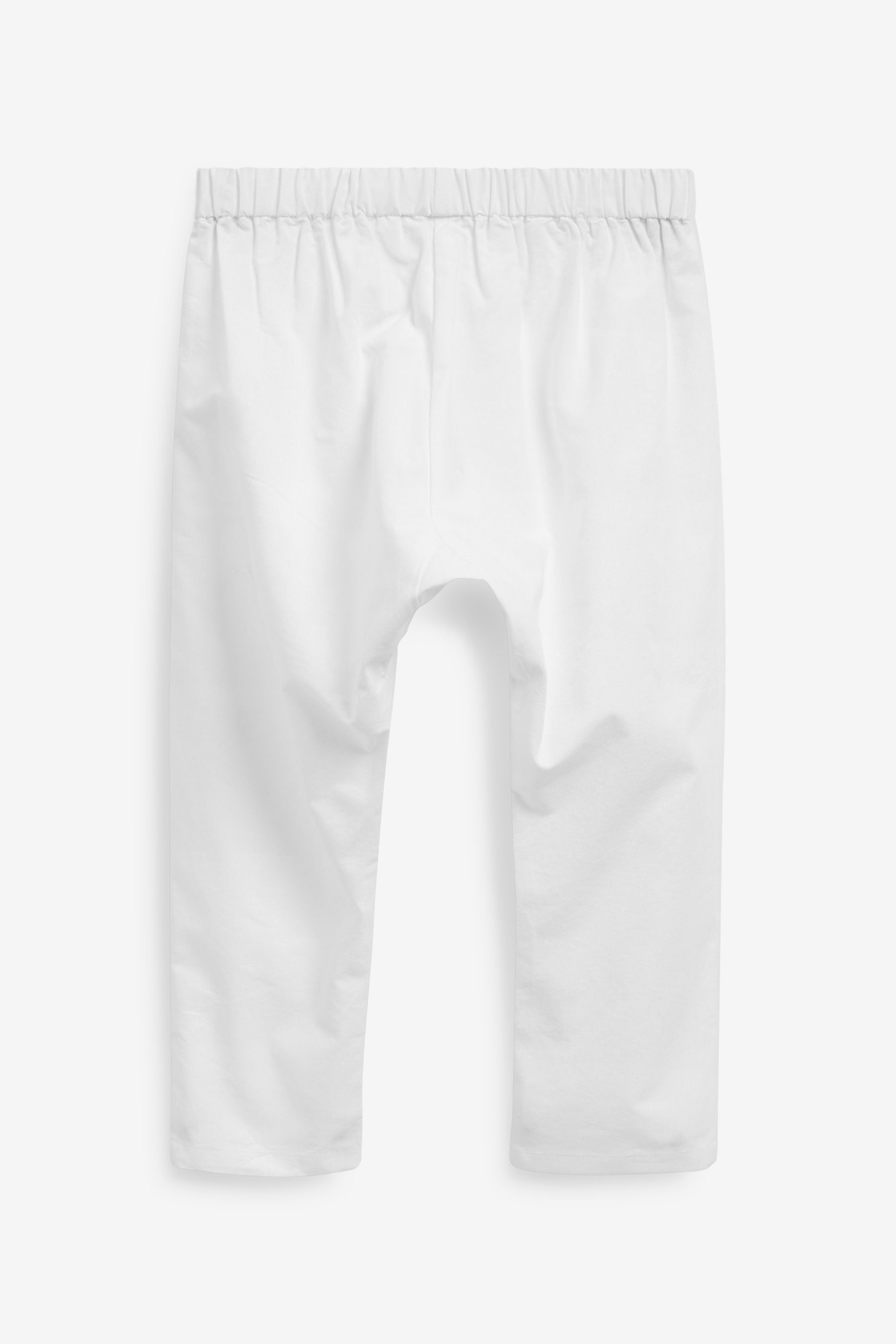 White Lightweight Kurta Trousers (3mths-7yrs)