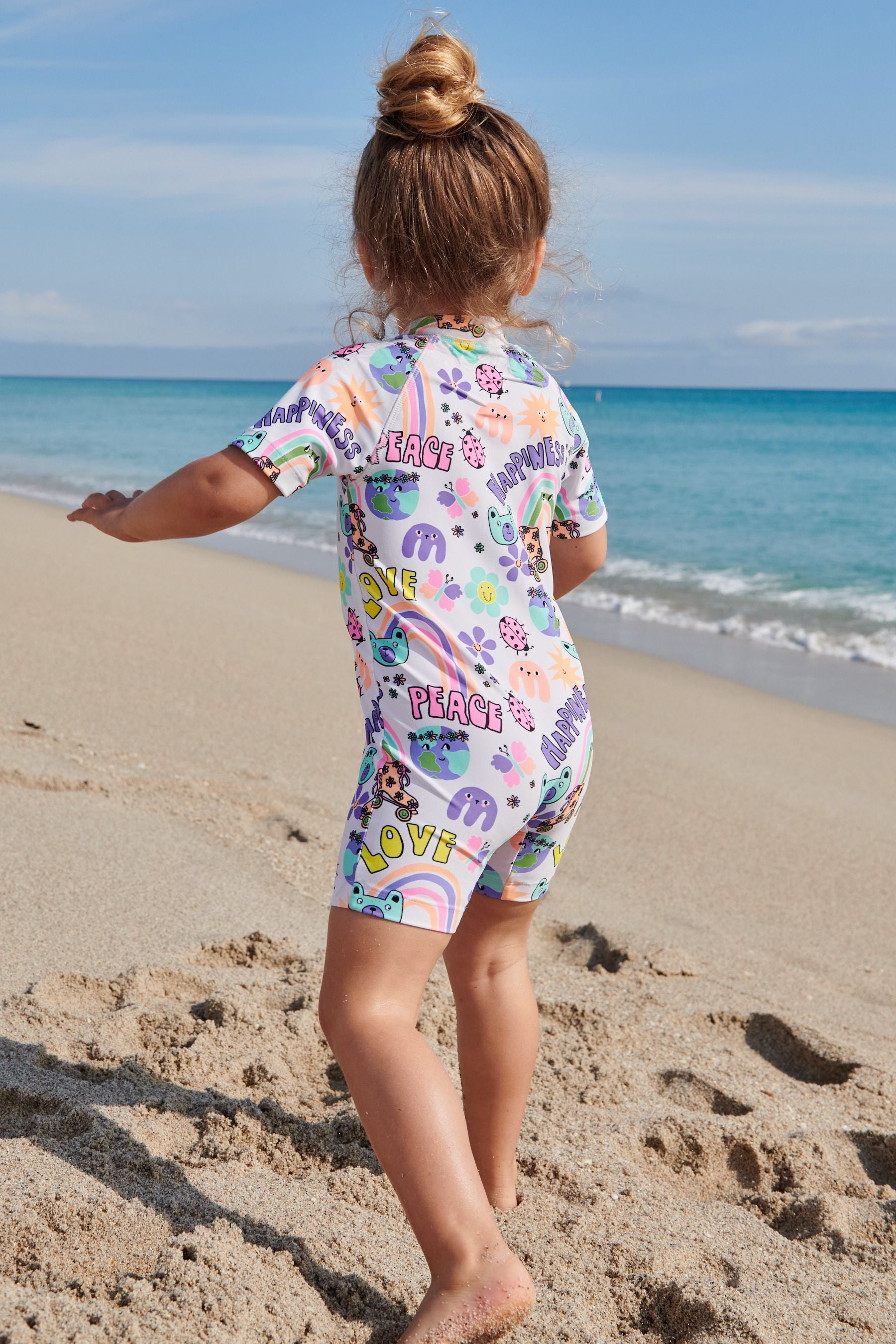 Ecru Sunsafe Swimsuit (3mths-7yrs)