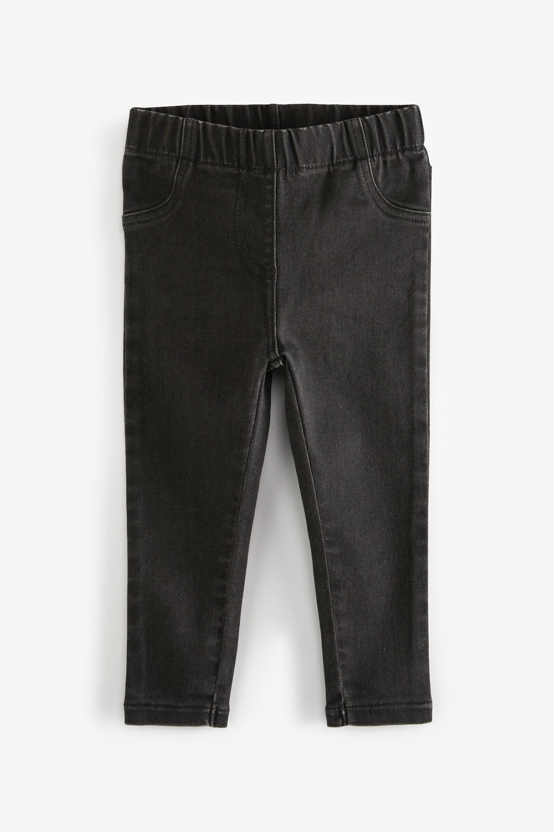 Black Denim Elasticated Waist Jeggings (3mths-7yrs)