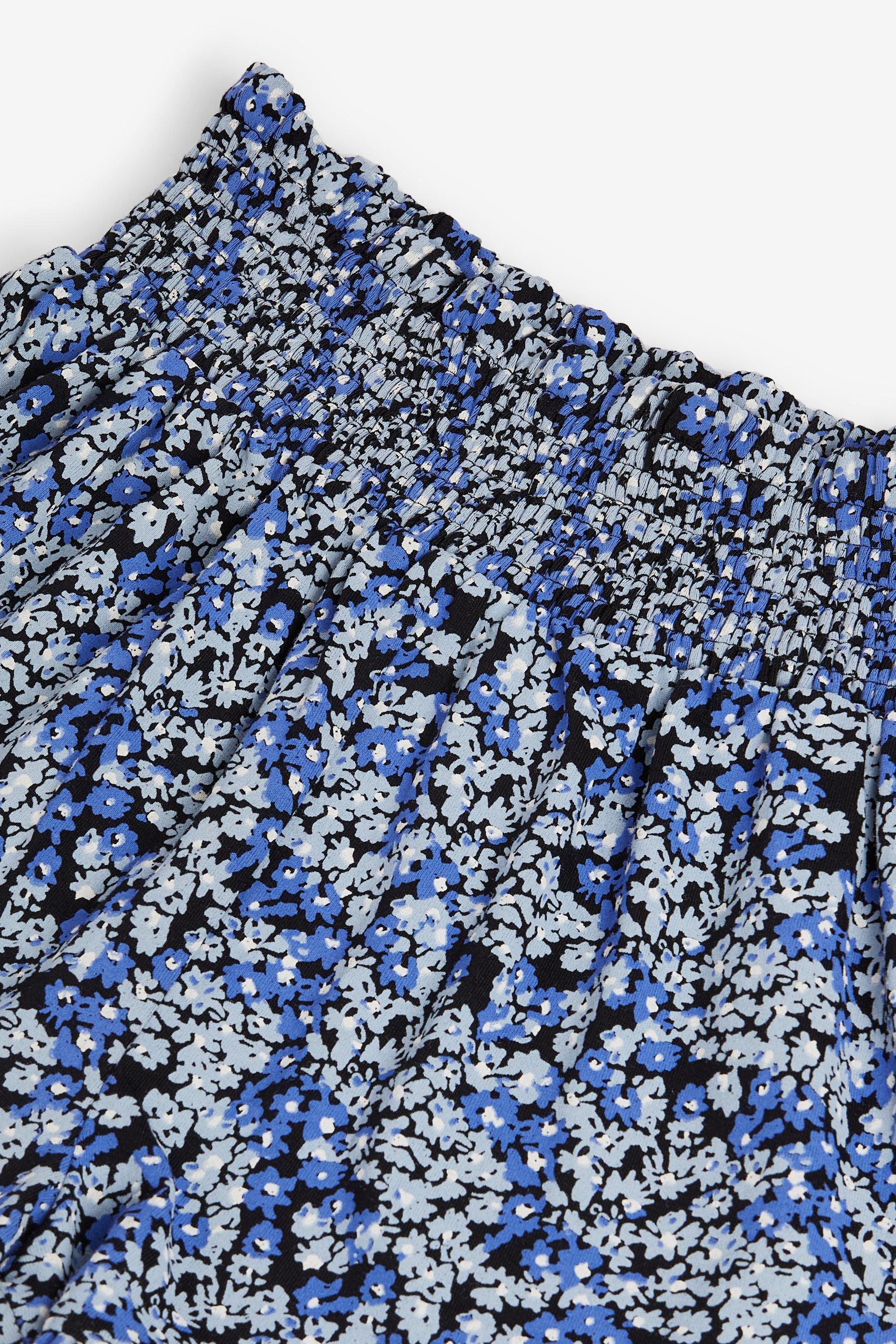 Blue Floral Print Shorts (3-16yrs)