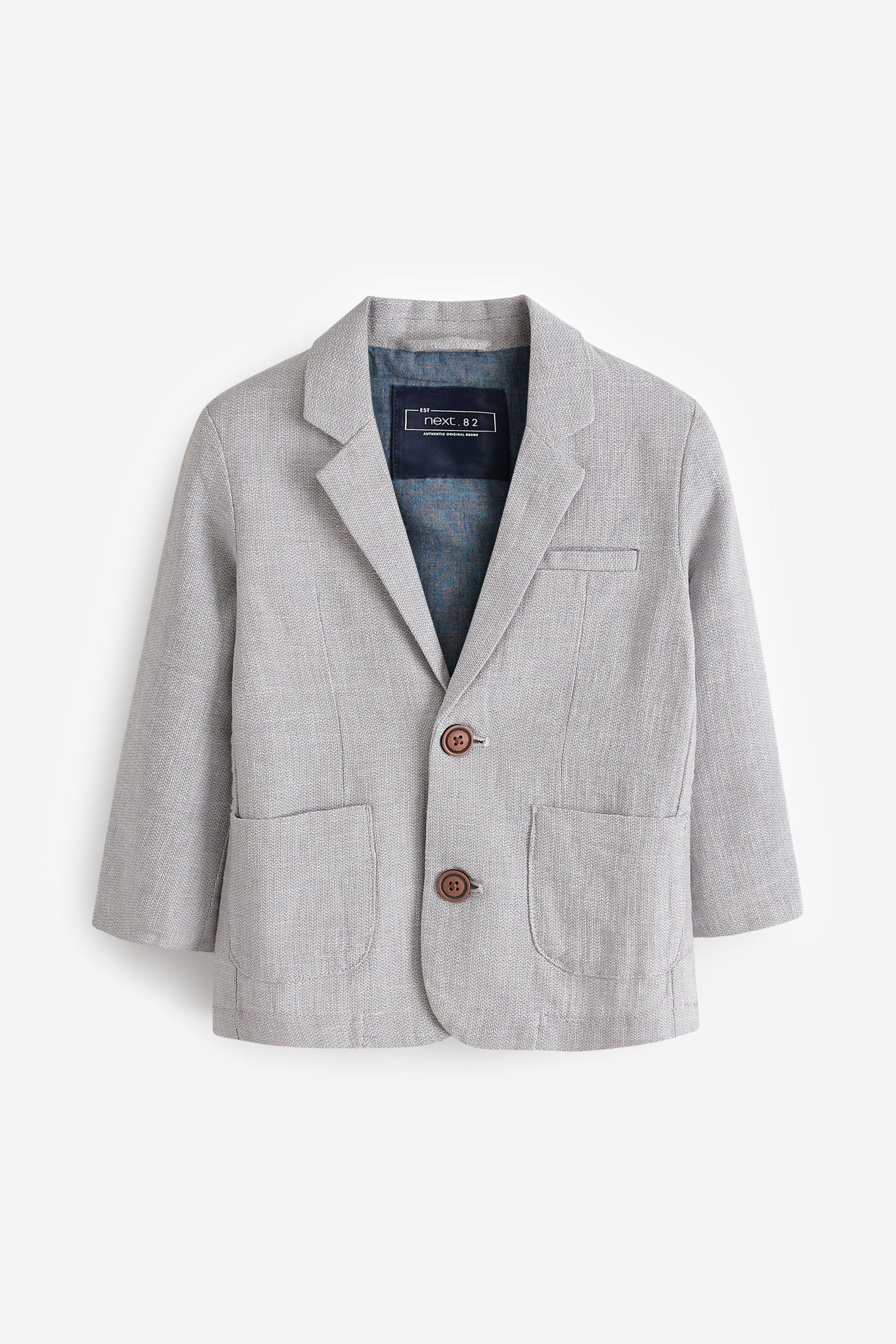 Grey Linen Blend Blazer (3mths-9yrs)