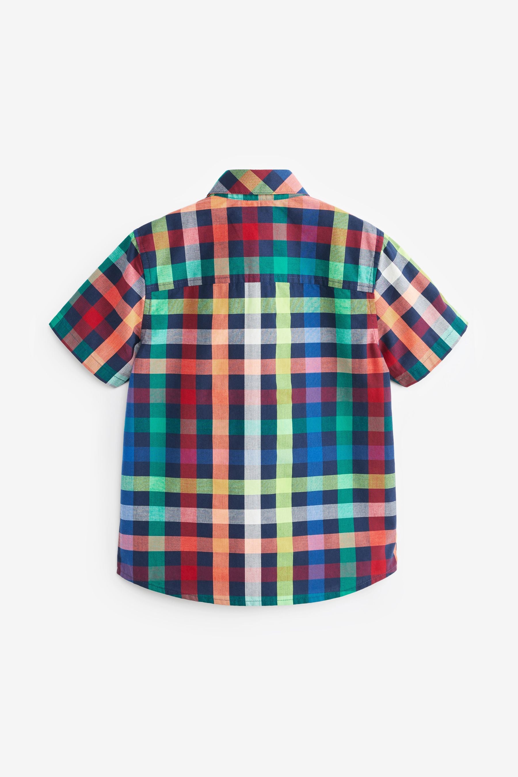 Multi Short Sleeve Check Shirt (3-16yrs)