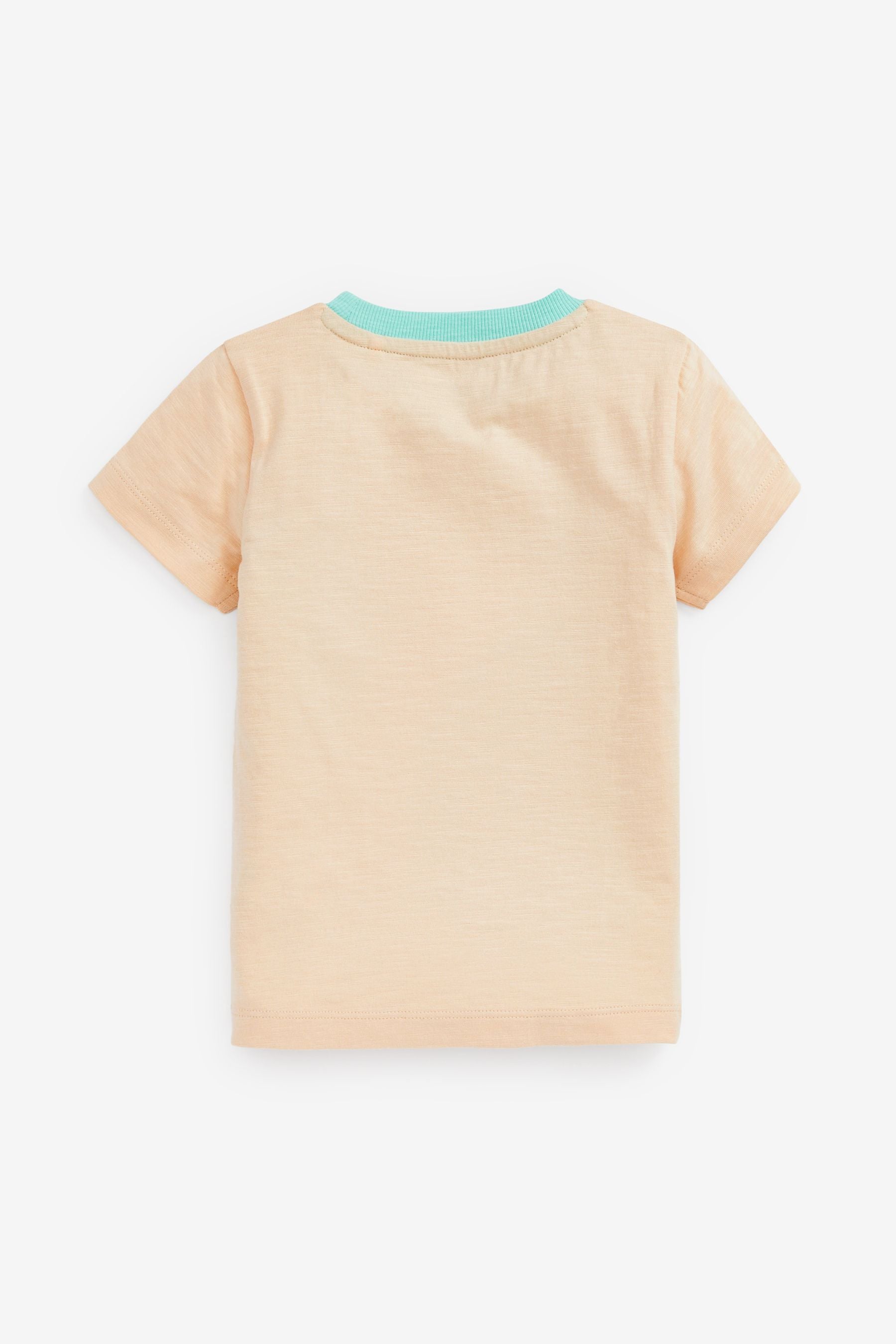 Peach Pink Smile Short Sleeve Character T-Shirt (3mths-7yrs)