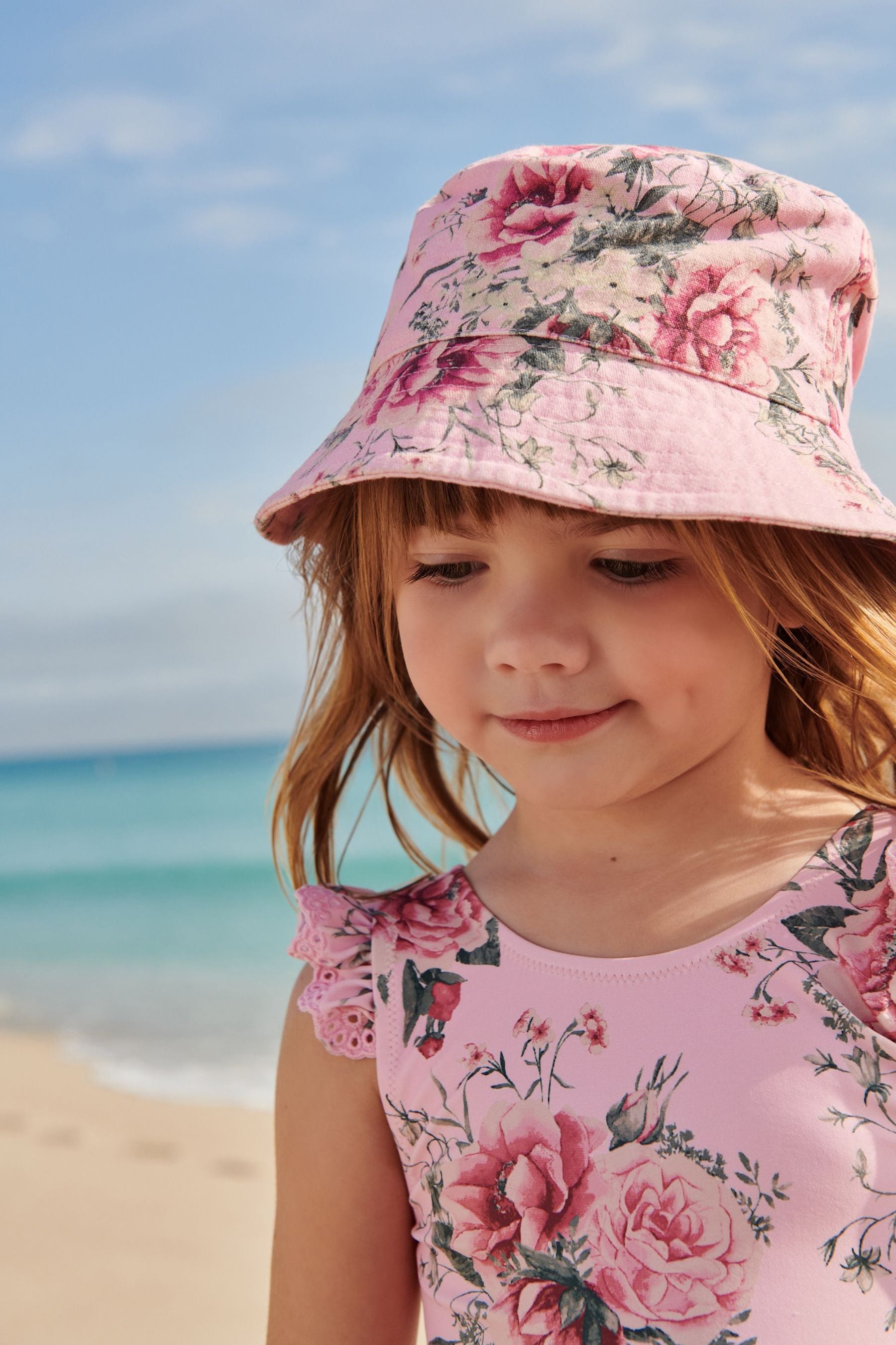 Pink/Yellow 2 Pack Bucket Hats (3mths-6yrs)