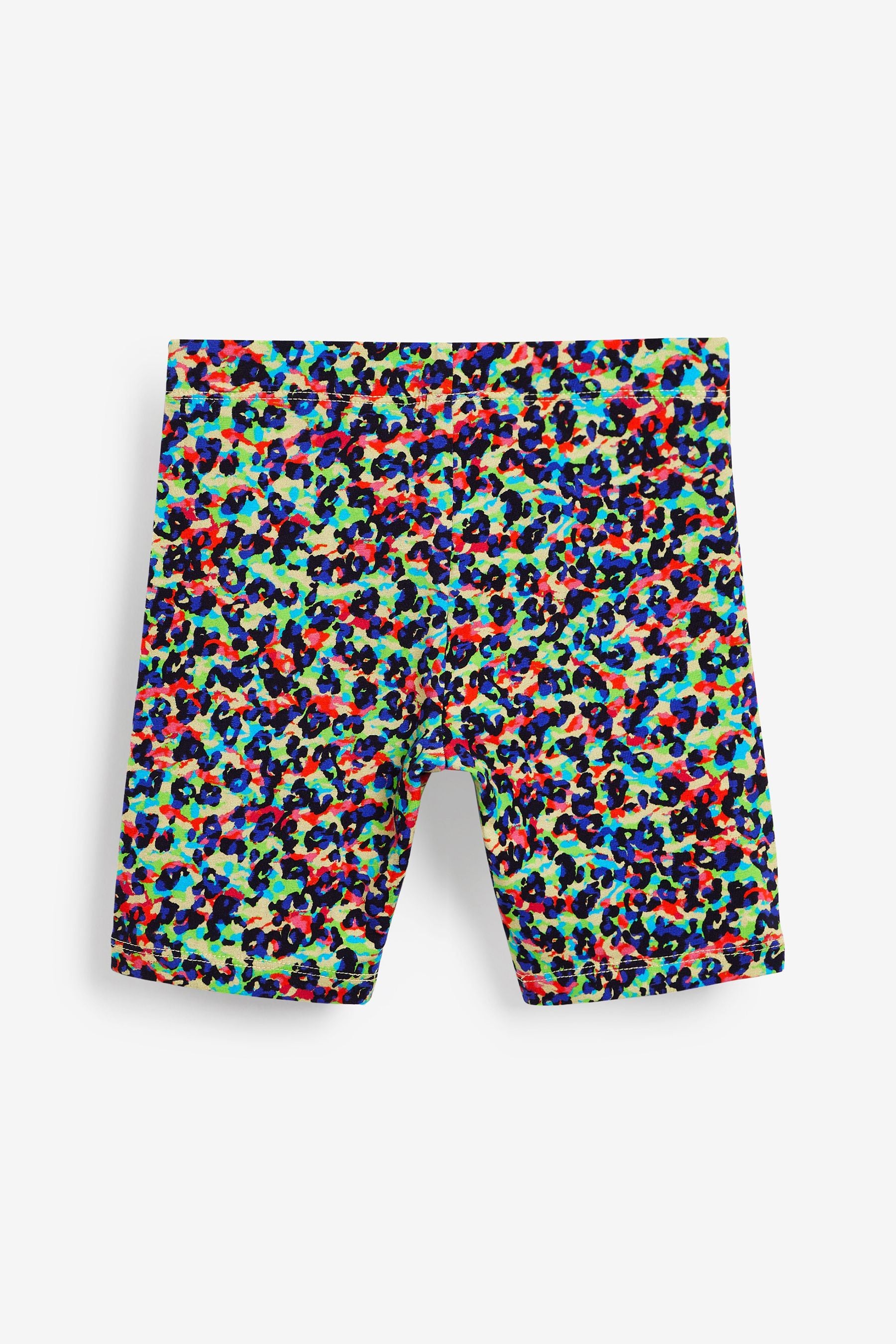 Blue/Green/Pink Marble And Animal 2 Pack Cycle Shorts (3-16yrs)