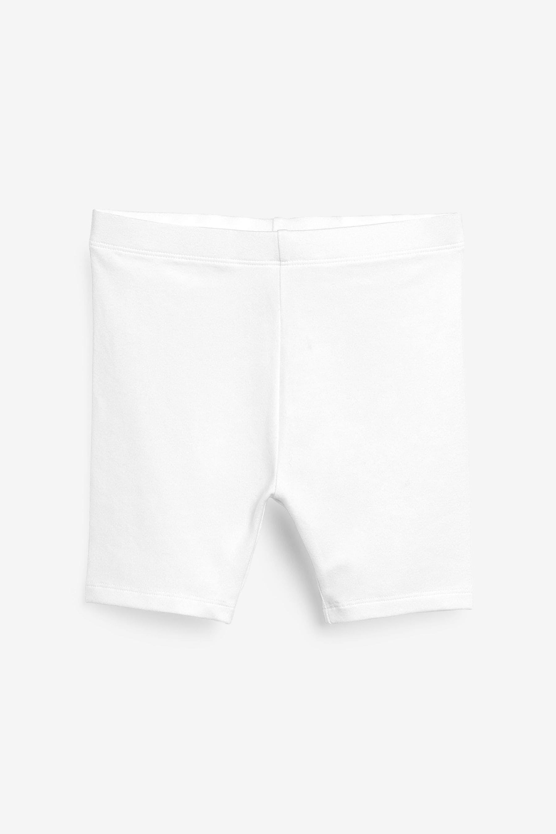 White Cycle Shorts (3-16yrs)