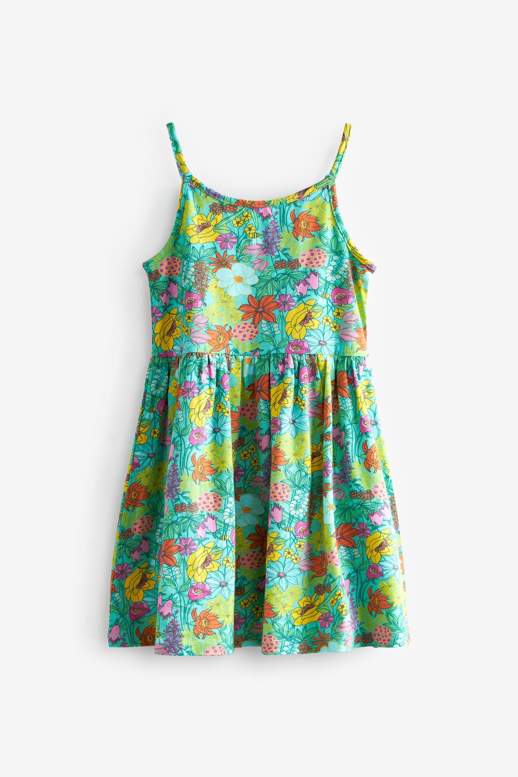 Tropical print & purple 2 Pack Dresses (3-16yrs)