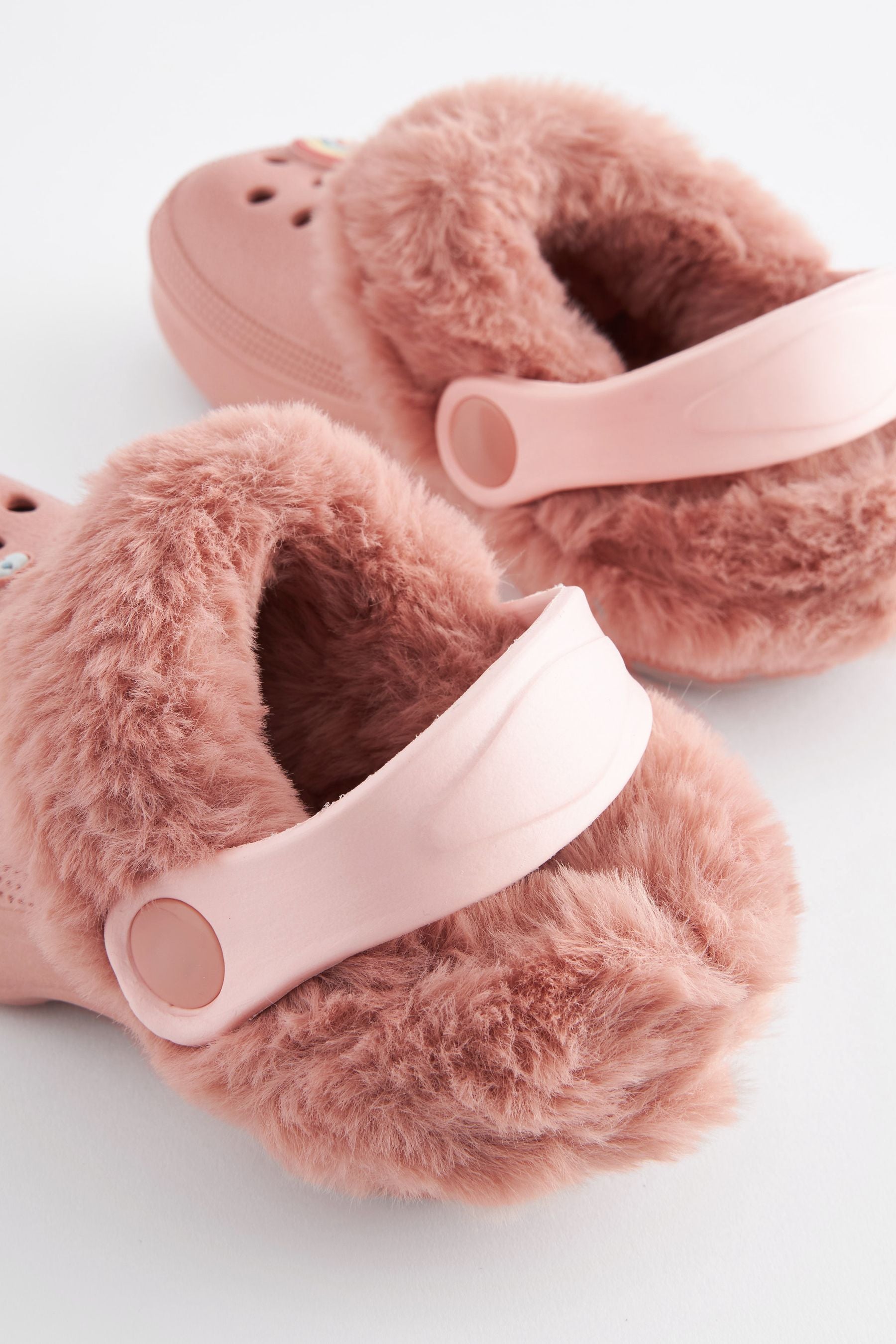 Pink Character Warm Lined Clog Slippers