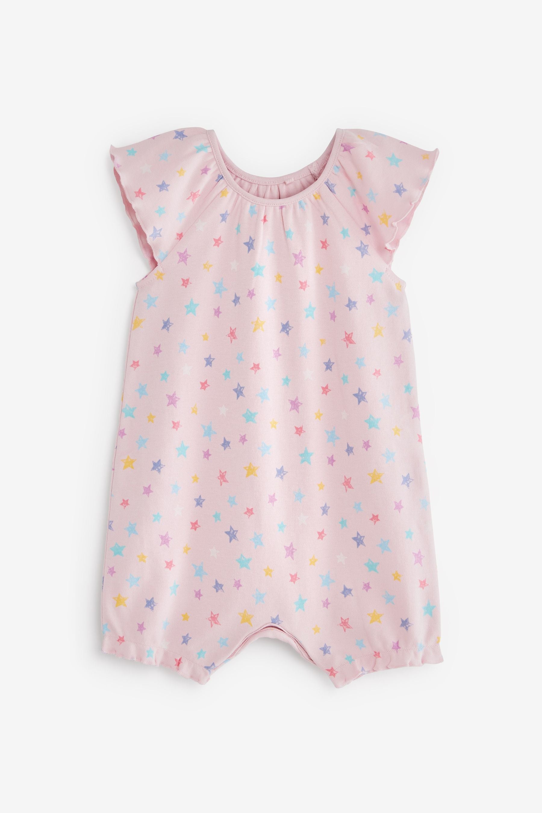 Pastel Pink Unicorn Baby 4 Pack Rompers (0mths-3yrs)