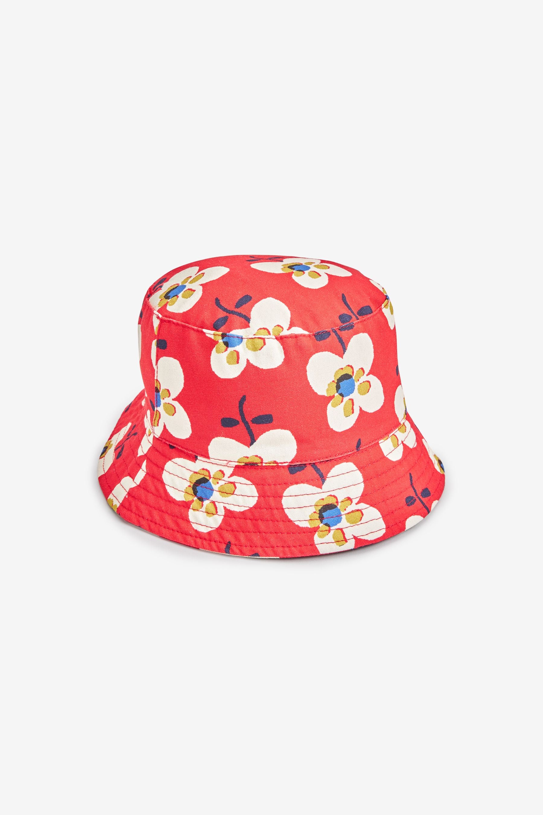 Red/Navy Blue/White 2 Pack Bucket Hats (3mths-6yrs)