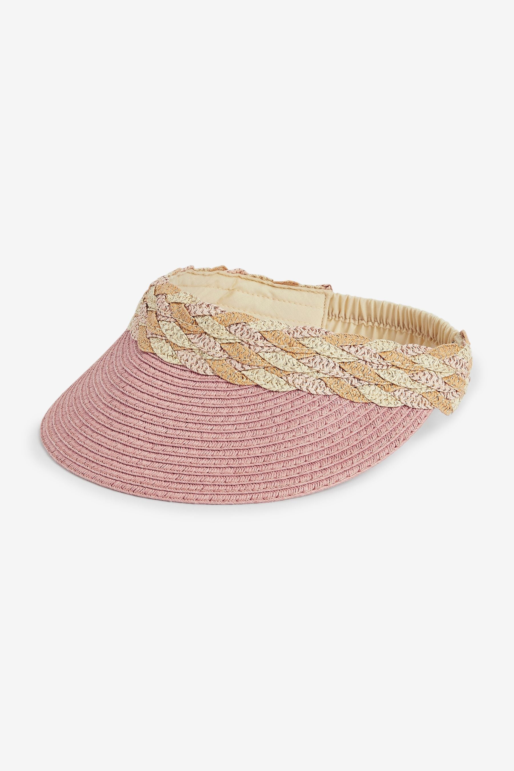 Pink Straw Visor