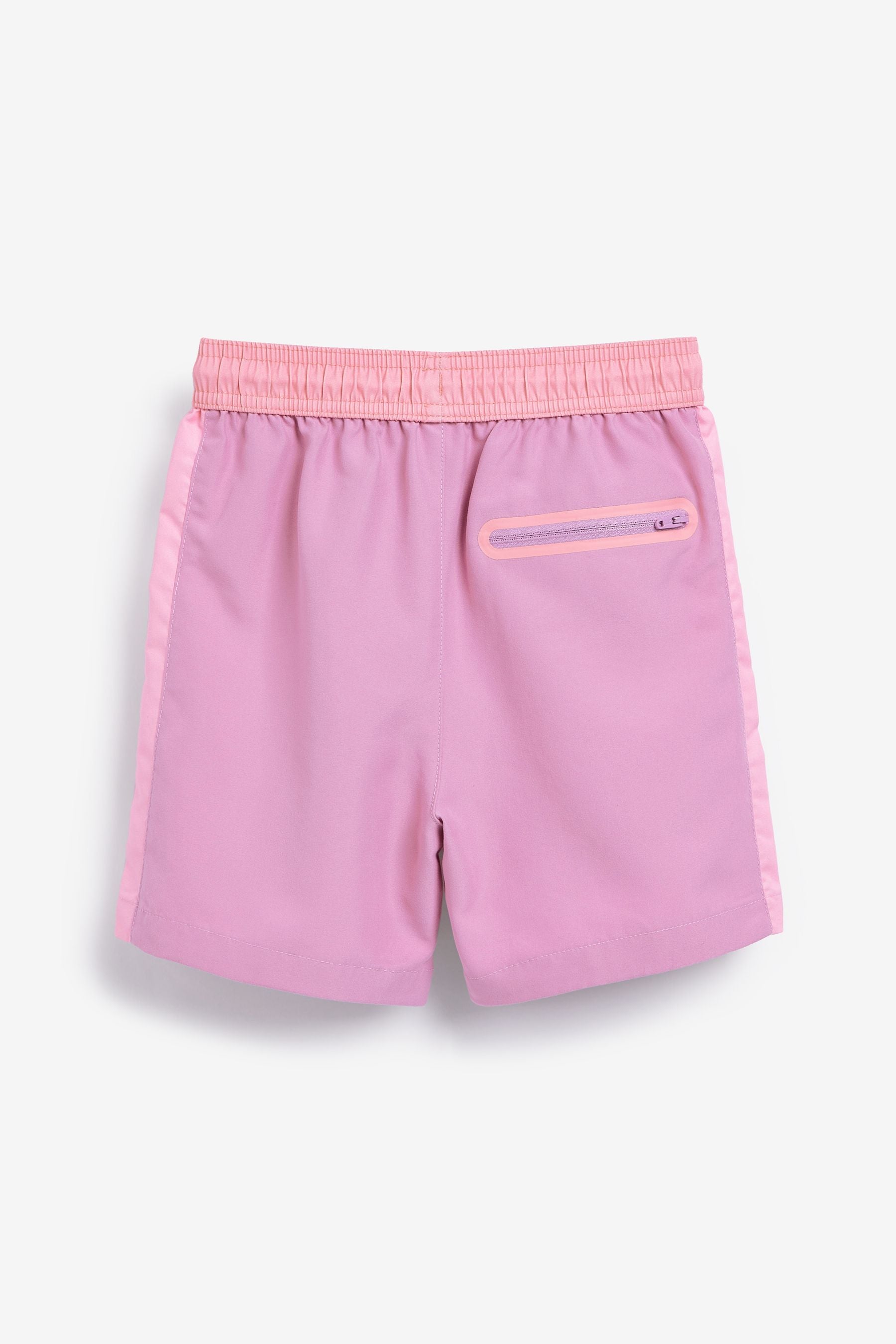 Purple Longer Length Quick Dry Beach Shorts