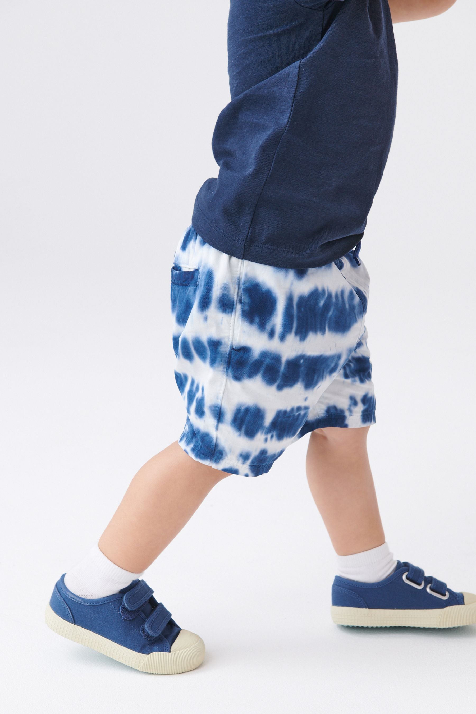 Blue Tie Dye Pull-On Shorts (3mths-7yrs)