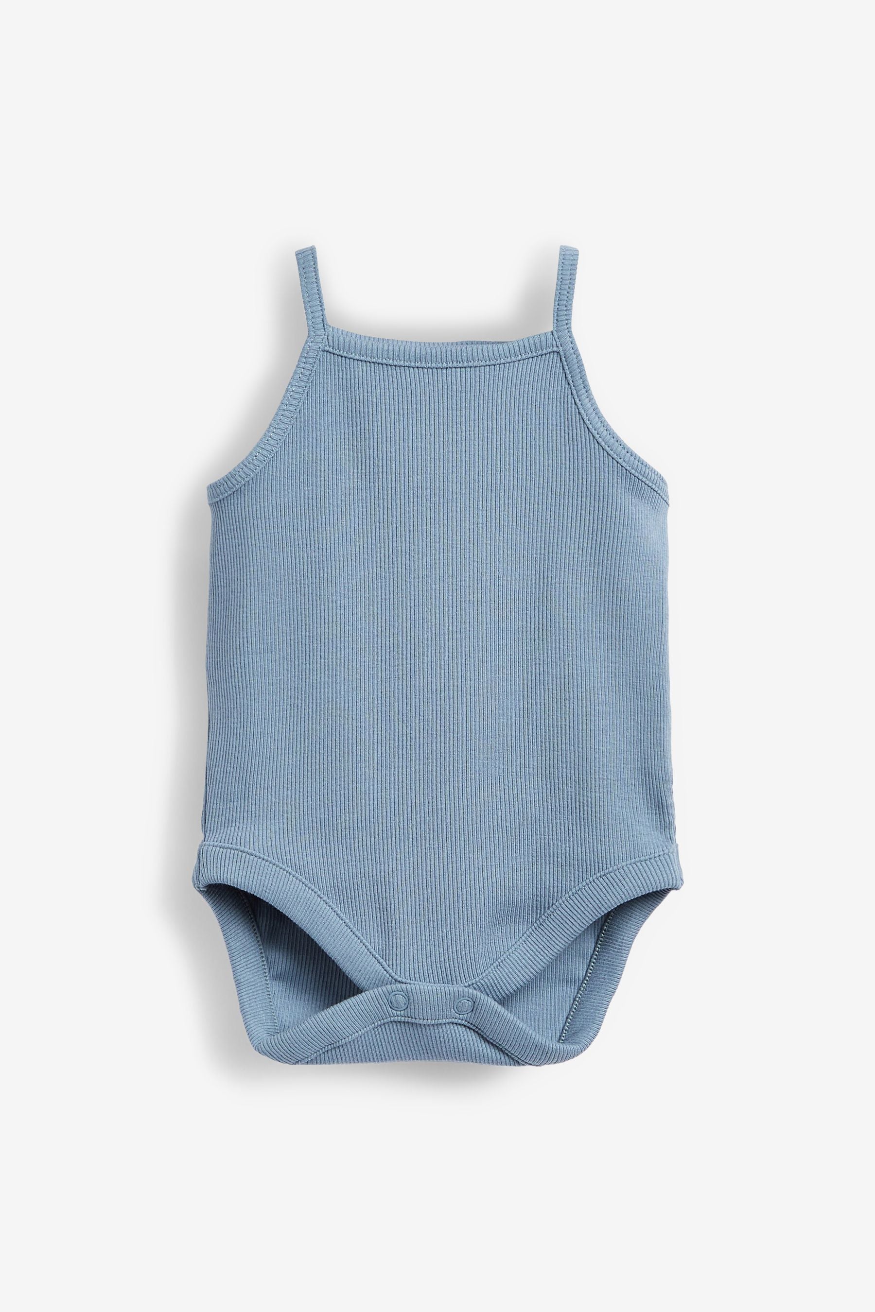 Modern Blue Baby 5 Pack Vest Bodysuits (0mths-3yrs)