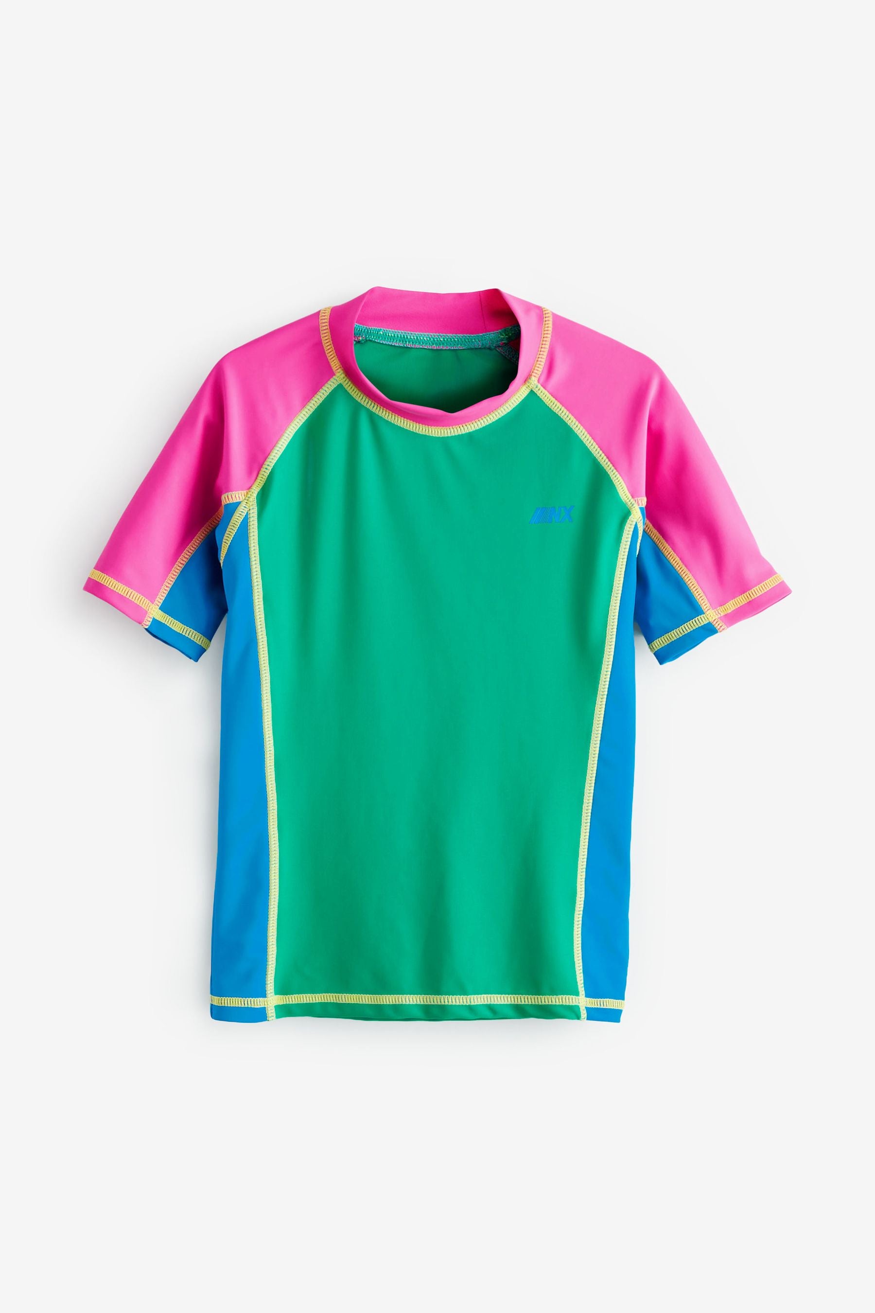 Pink/Green Rash Vest (3-16yrs)