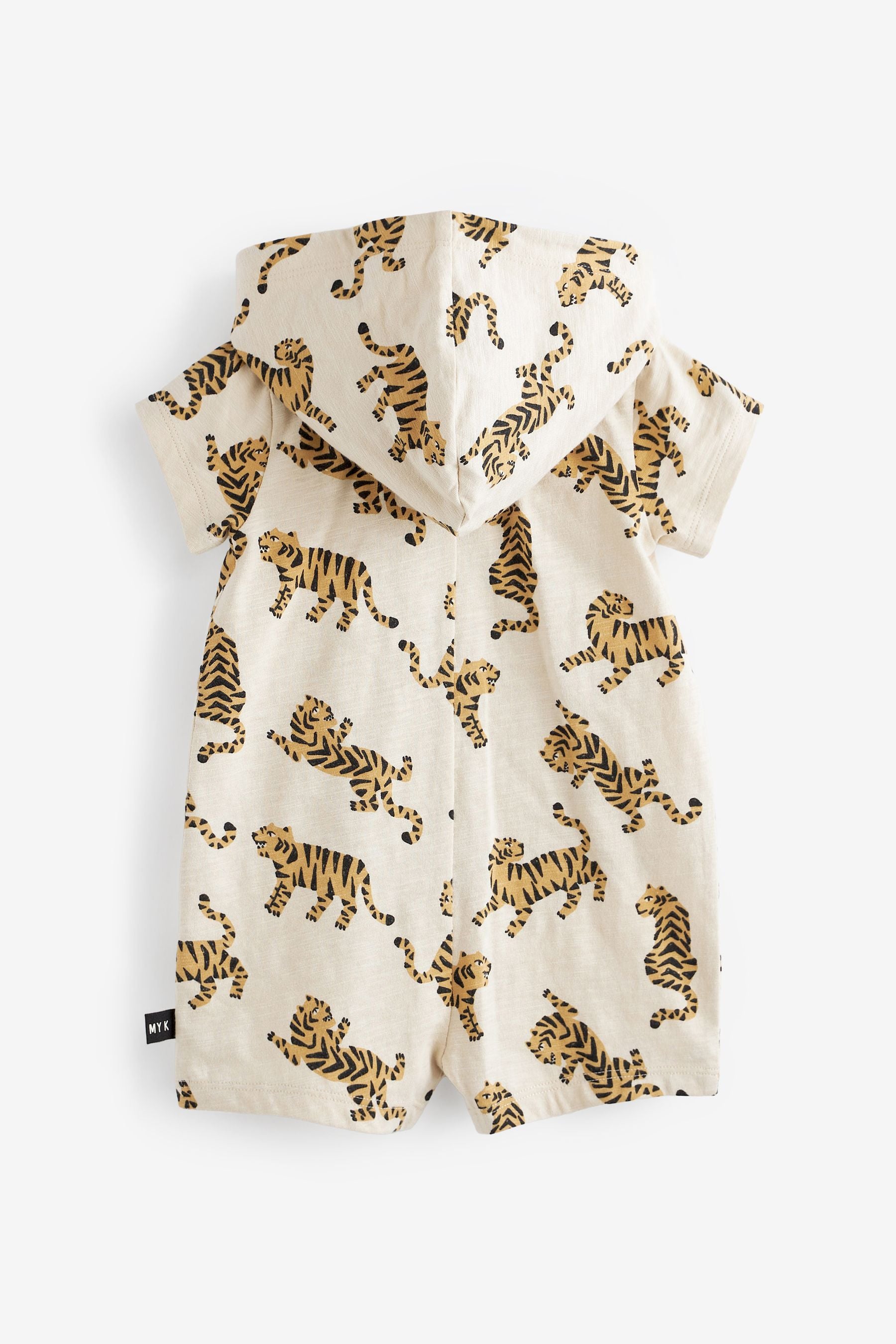 Ecru Myleene Klass Baby Hooded Tiger Romper