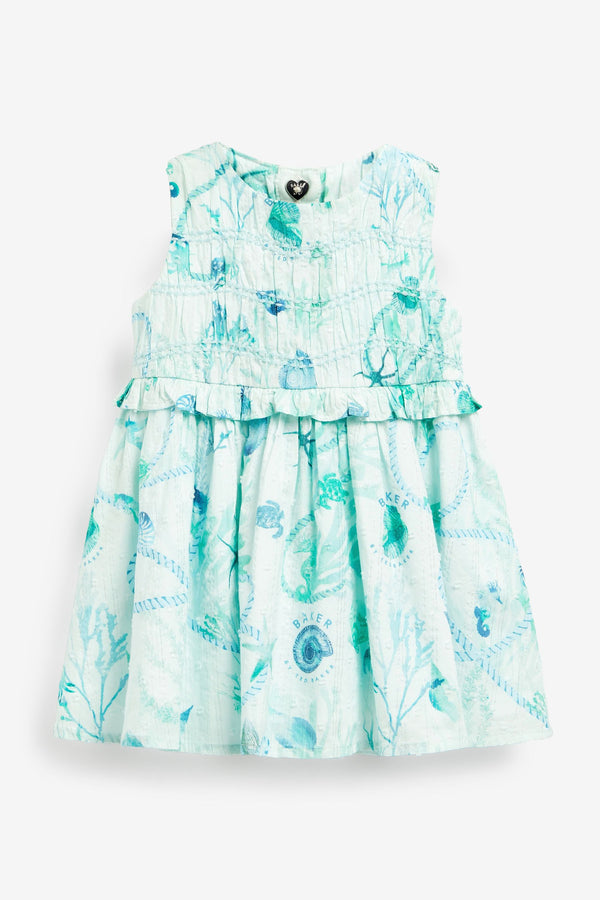 Baker by Ted Baker Blue Printed Dress