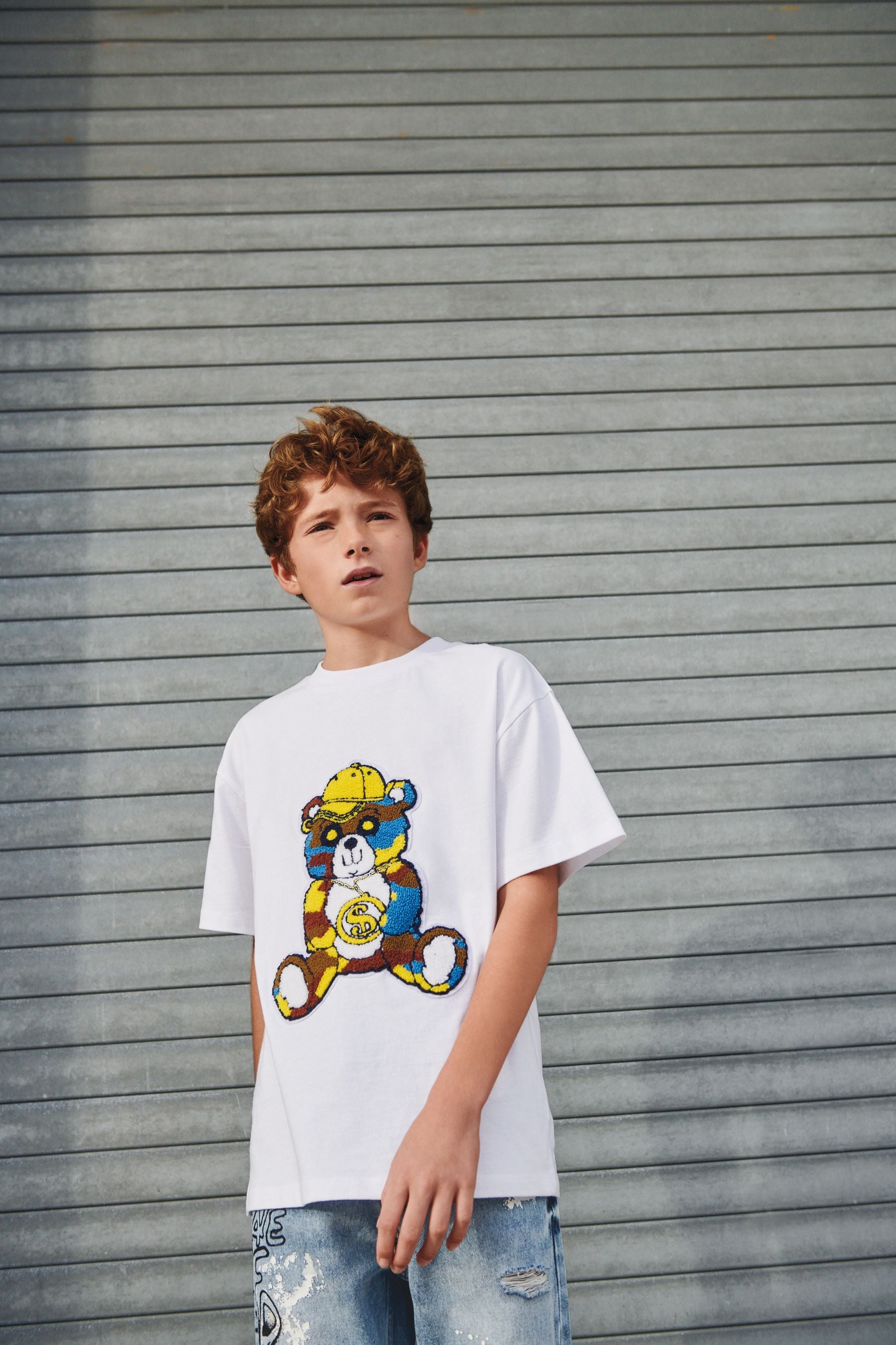 White Bear Boucl Graphic Short Sleeve T-Shirt (3-16yrs)