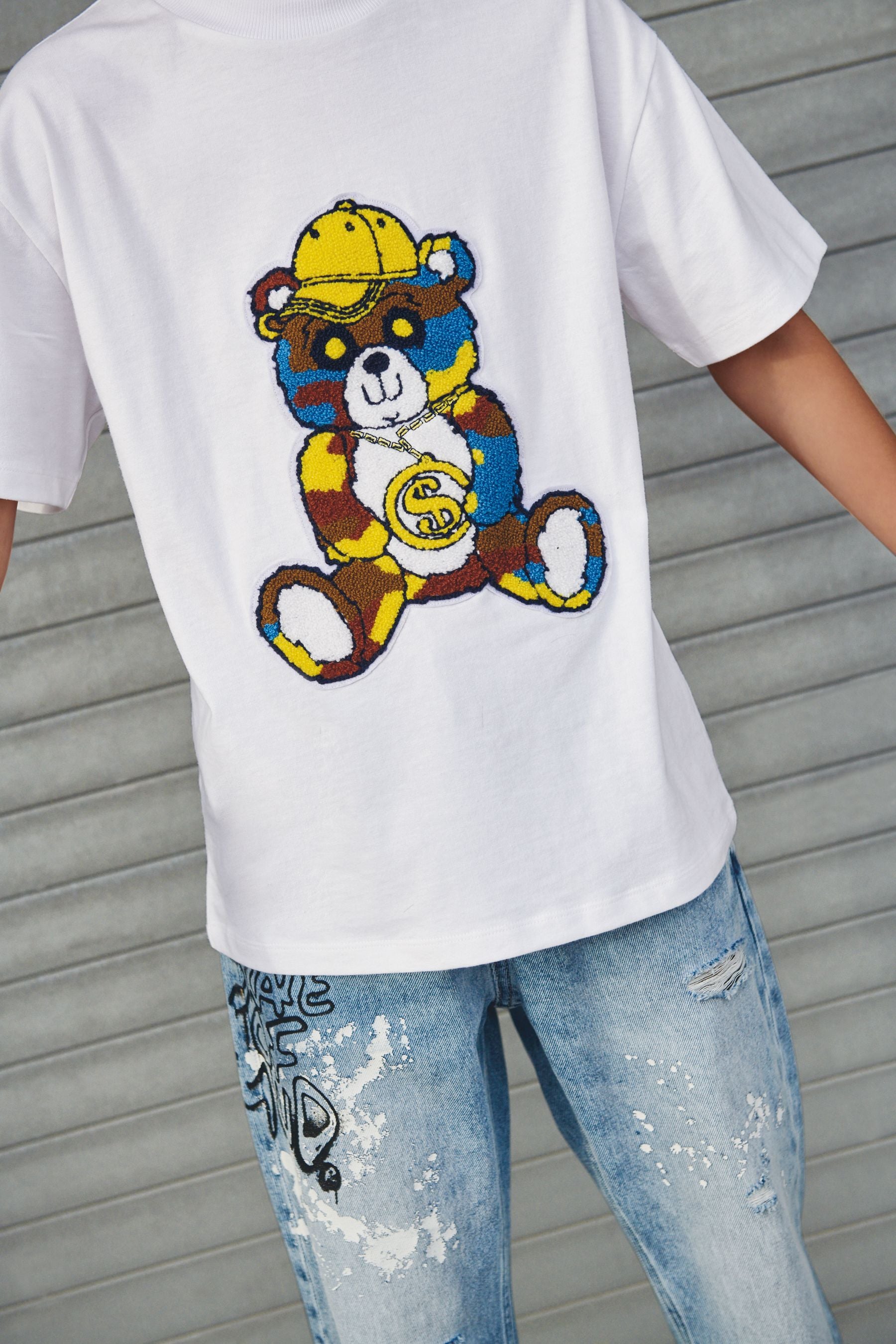 White Bear Boucl Graphic Short Sleeve T-Shirt (3-16yrs)