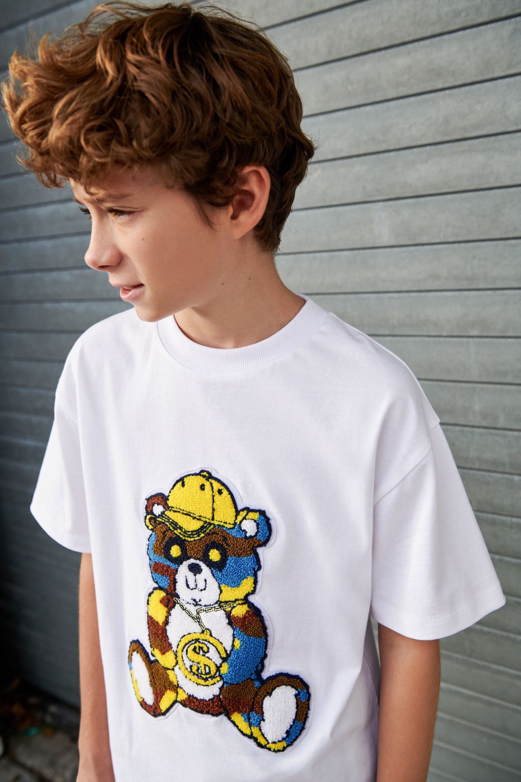 White Bear Boucl Graphic Short Sleeve T-Shirt (3-16yrs)