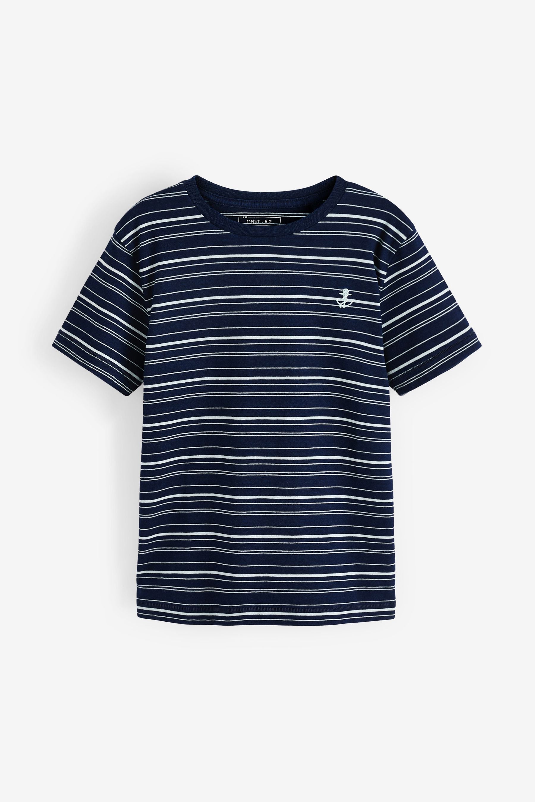 Navy/White Stripe 3 Pack Short Sleeve Stripe T-Shirts (3-16yrs)