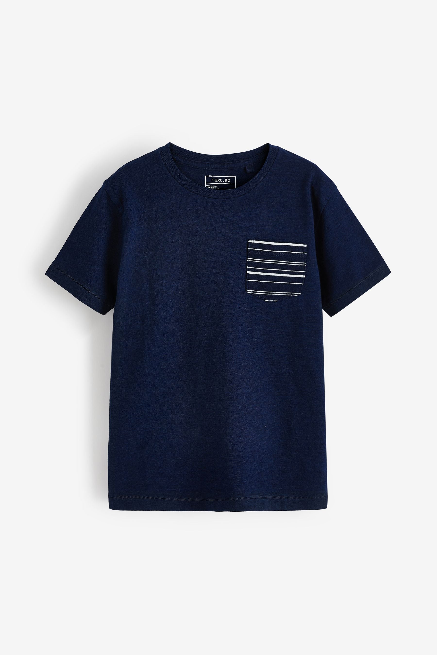 Navy/White Stripe 3 Pack Short Sleeve Stripe T-Shirts (3-16yrs)