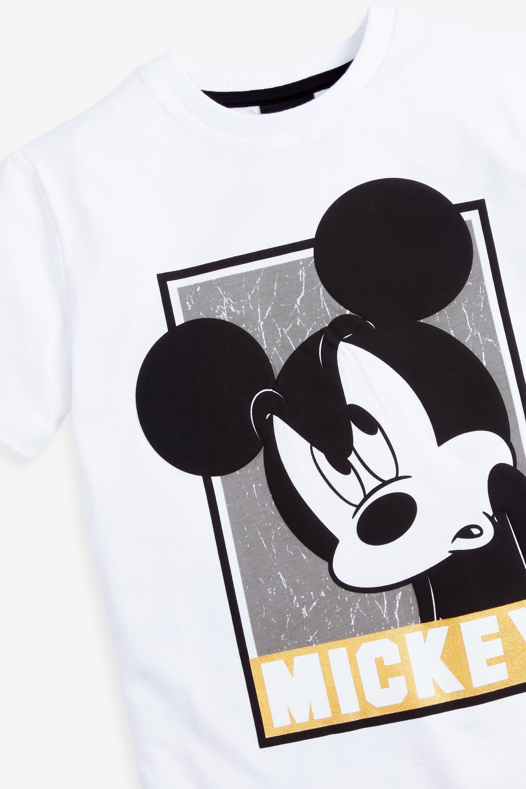 White Short Sleeve Mickey Mouse T-Shirt (3-16yrs)