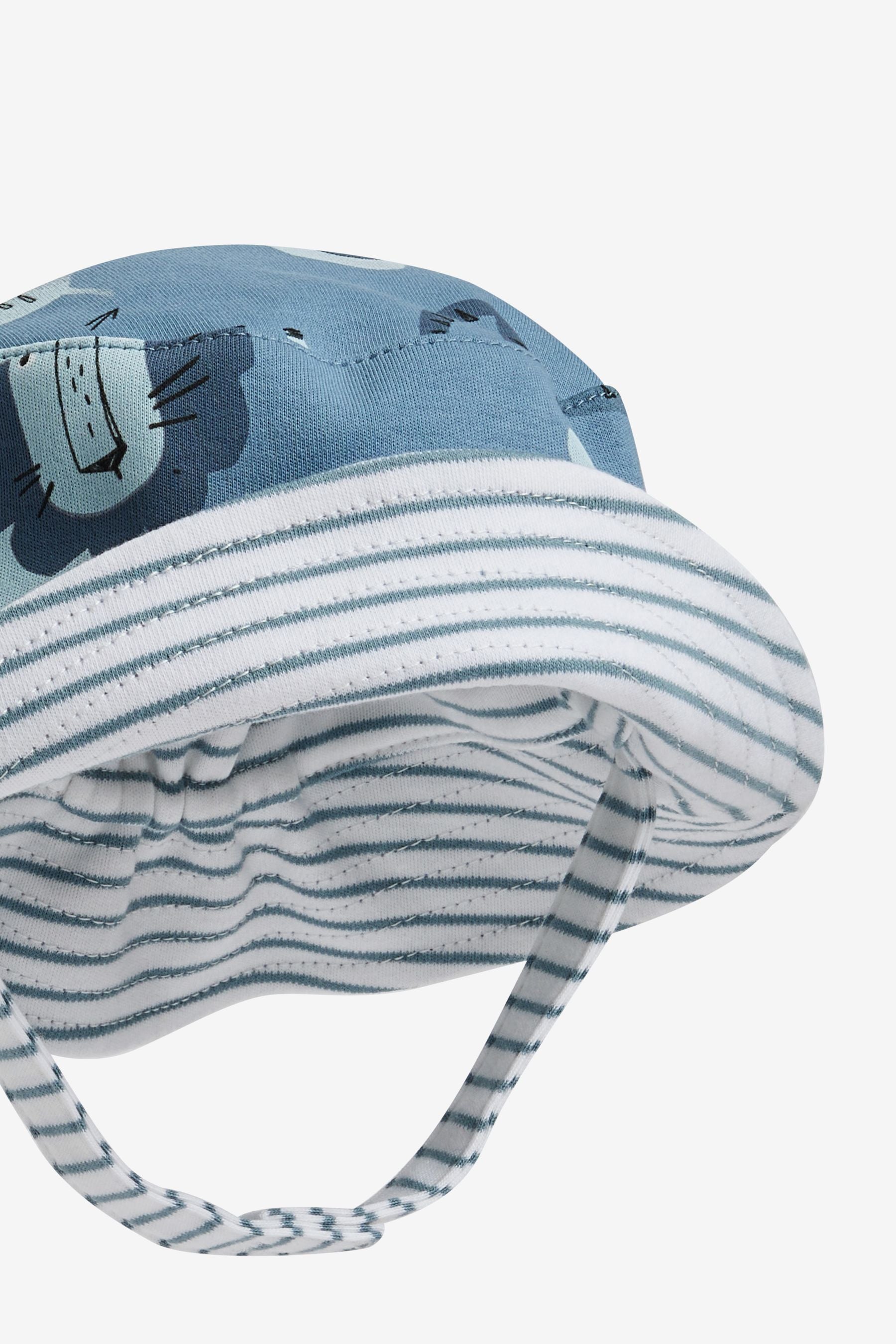 Blue Lion Reversible Baby Summer Bucket Hat (0mths-2yrs)