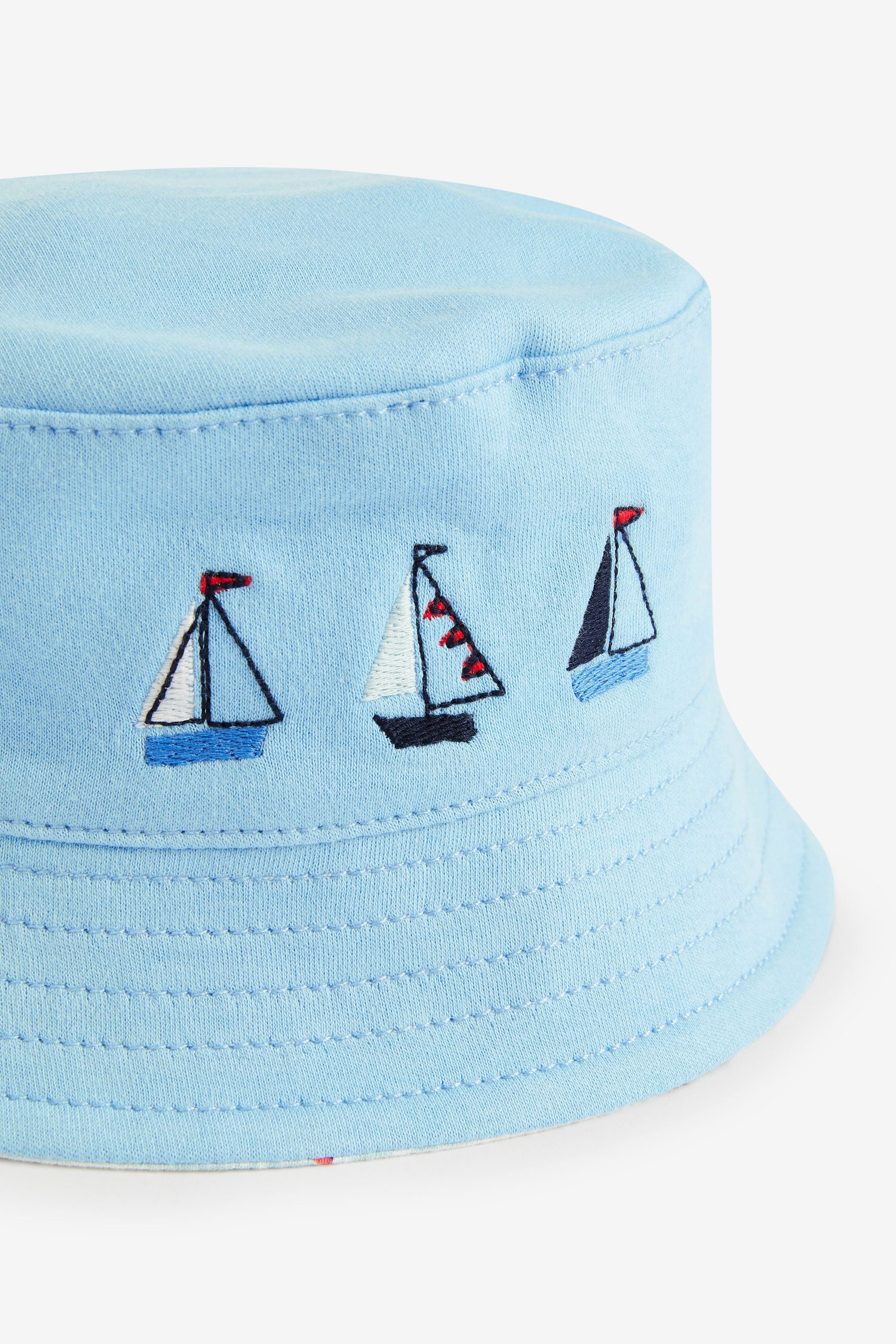 Blue Boats Baby Summer Bucket Hat (0mths-2yrs)