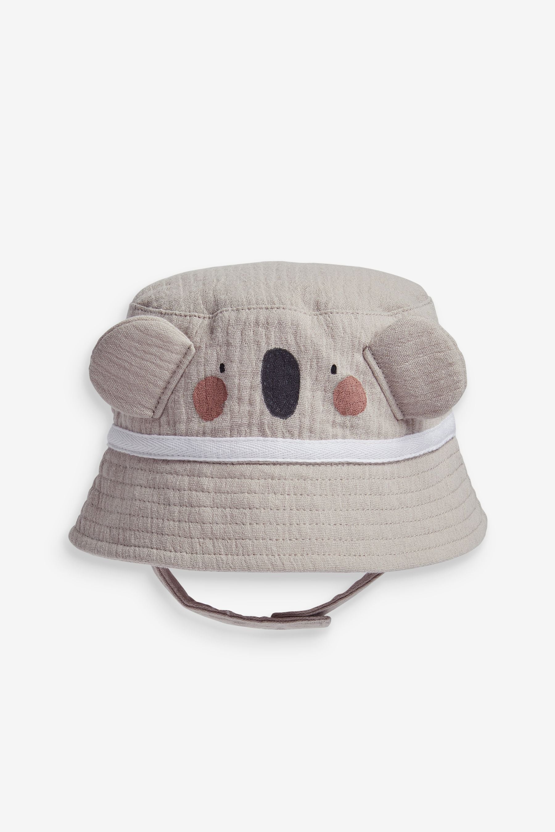 Grey Koala Baby Summer Bucket Hat (0mths-2yrs)