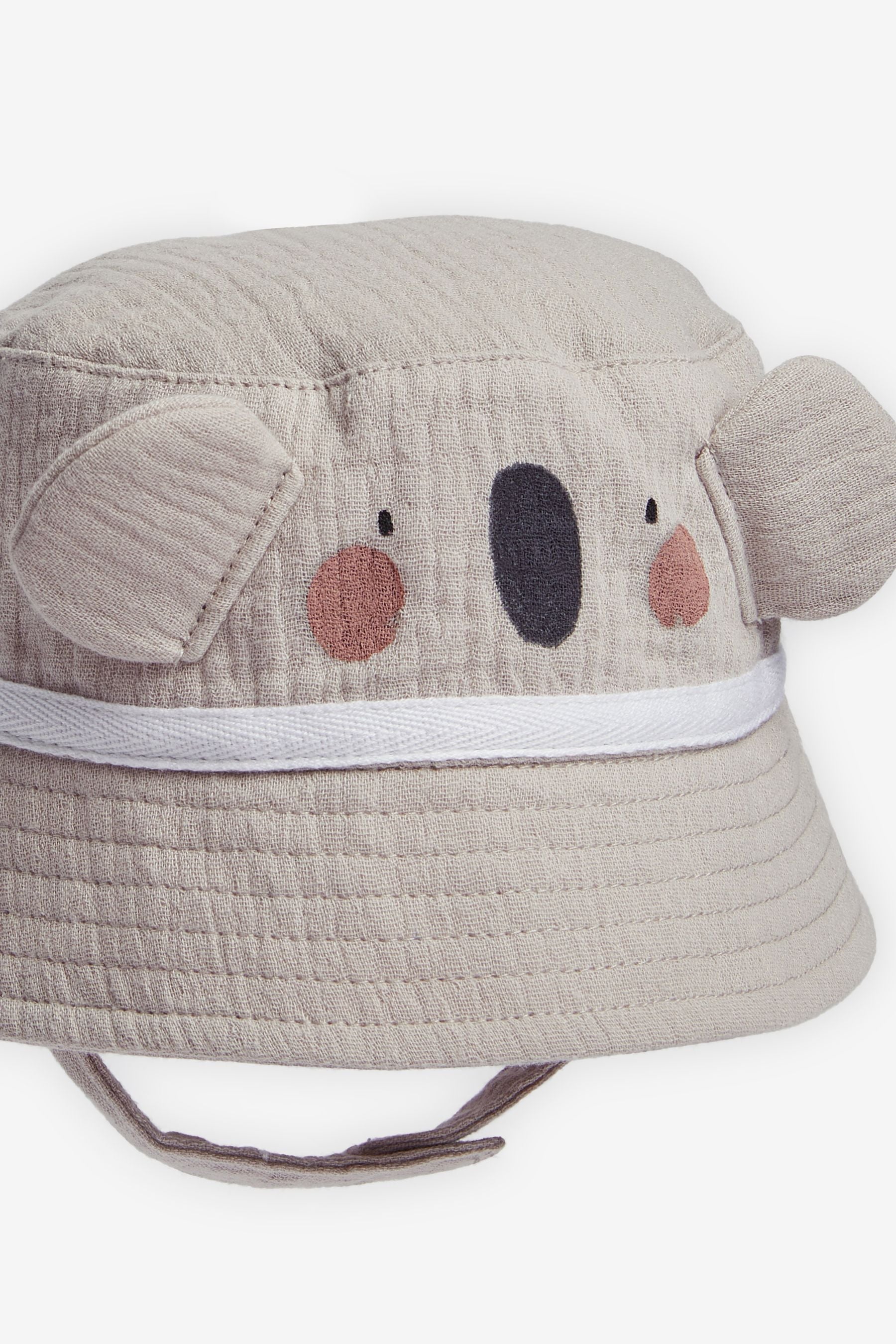 Grey Koala Baby Summer Bucket Hat (0mths-2yrs)