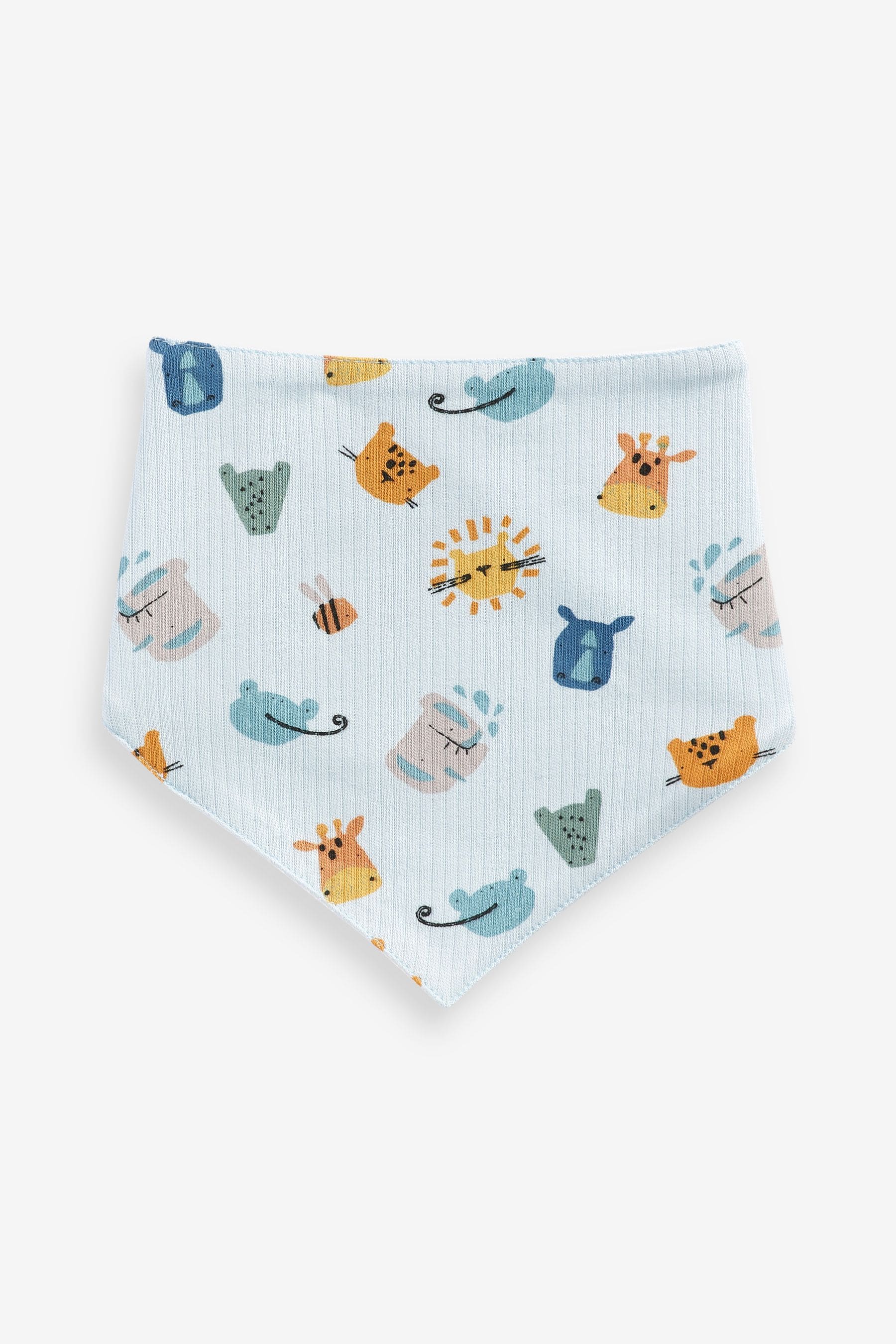 Rust Brown Animal Baby 3 Pack Dribble Bib