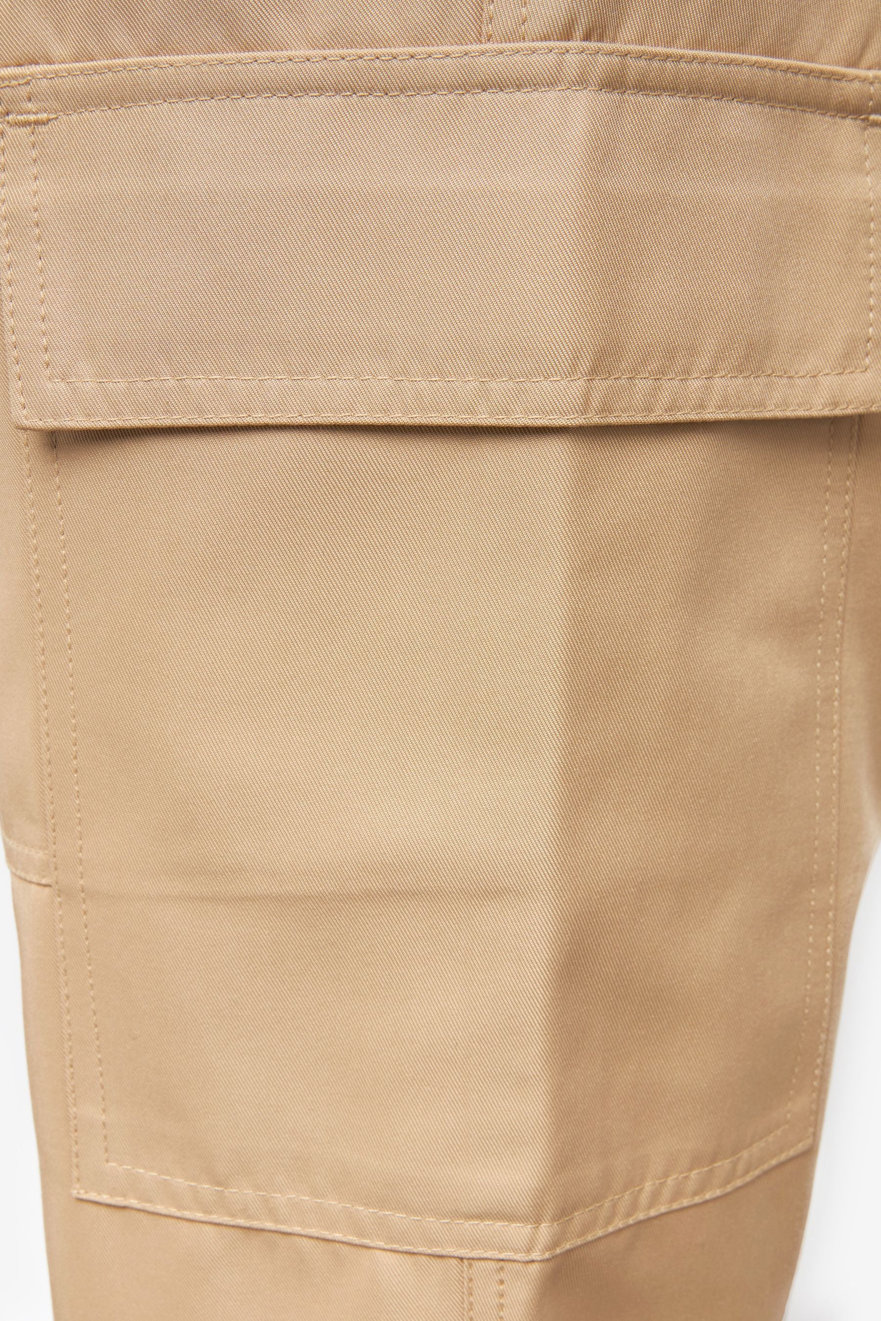 Camel Brown Maternity Utility Cargo Trouser