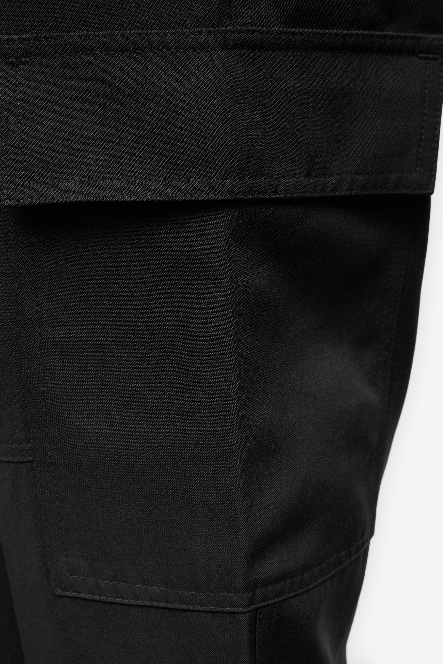 Black Maternity Utility Cargo Trouser