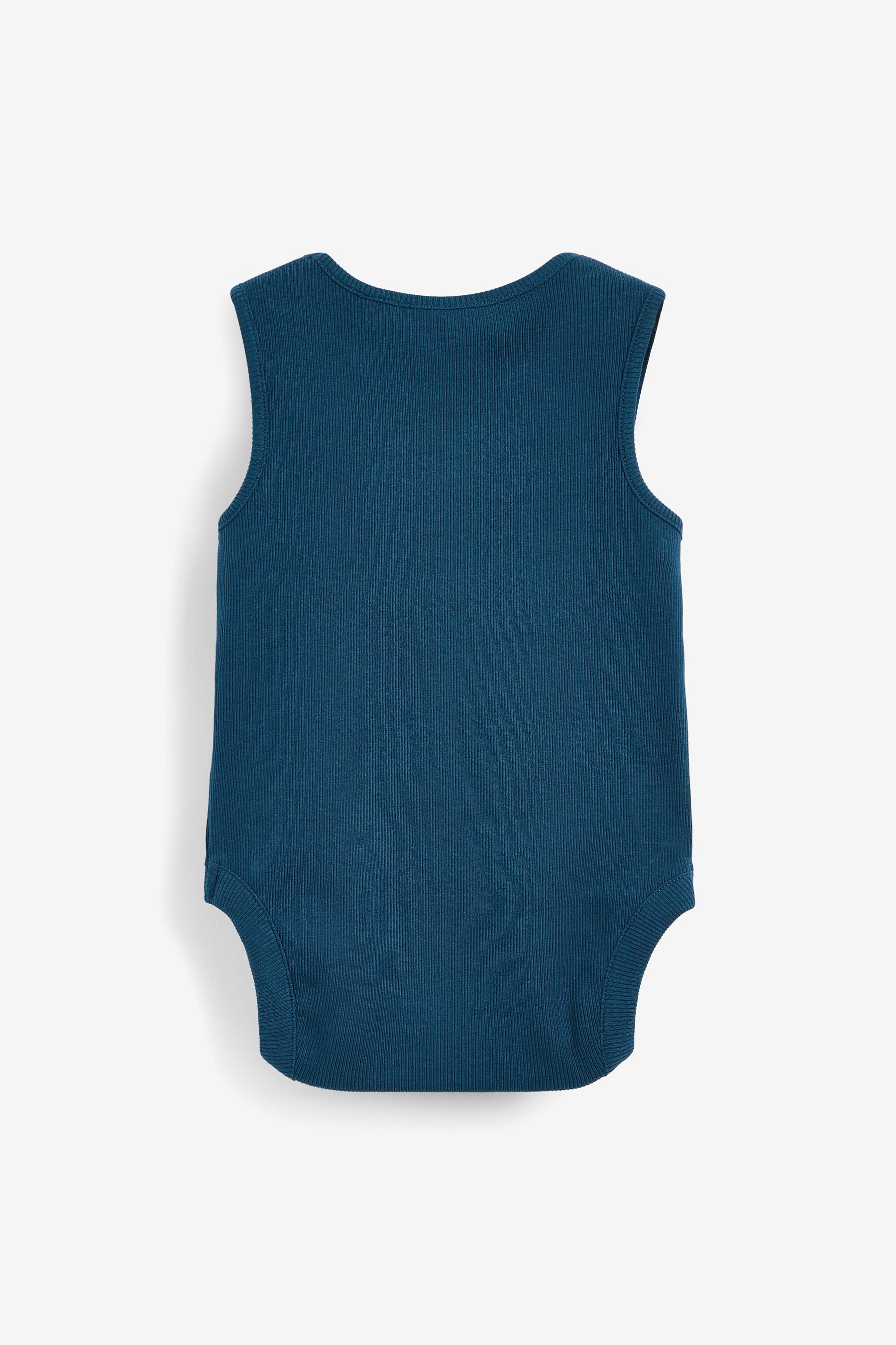 Modern Blue 5 Pack Baby Vest Bodysuits