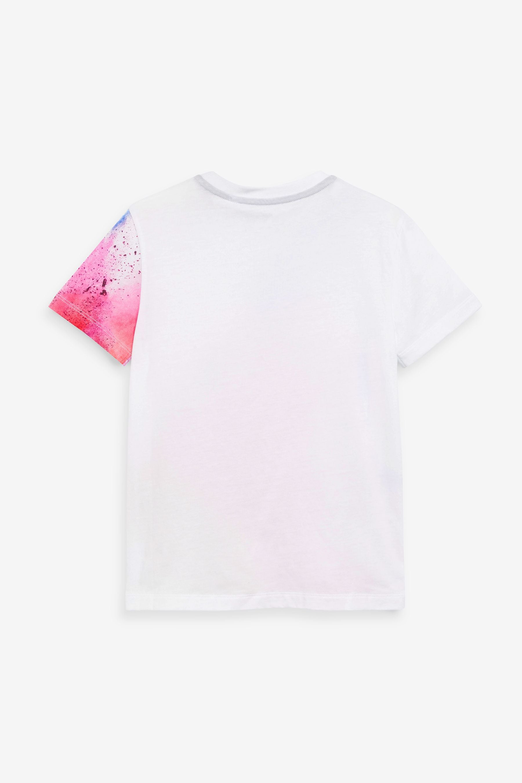 White Rainbow Splat All Over Print T-Shirt (3-16yrs)