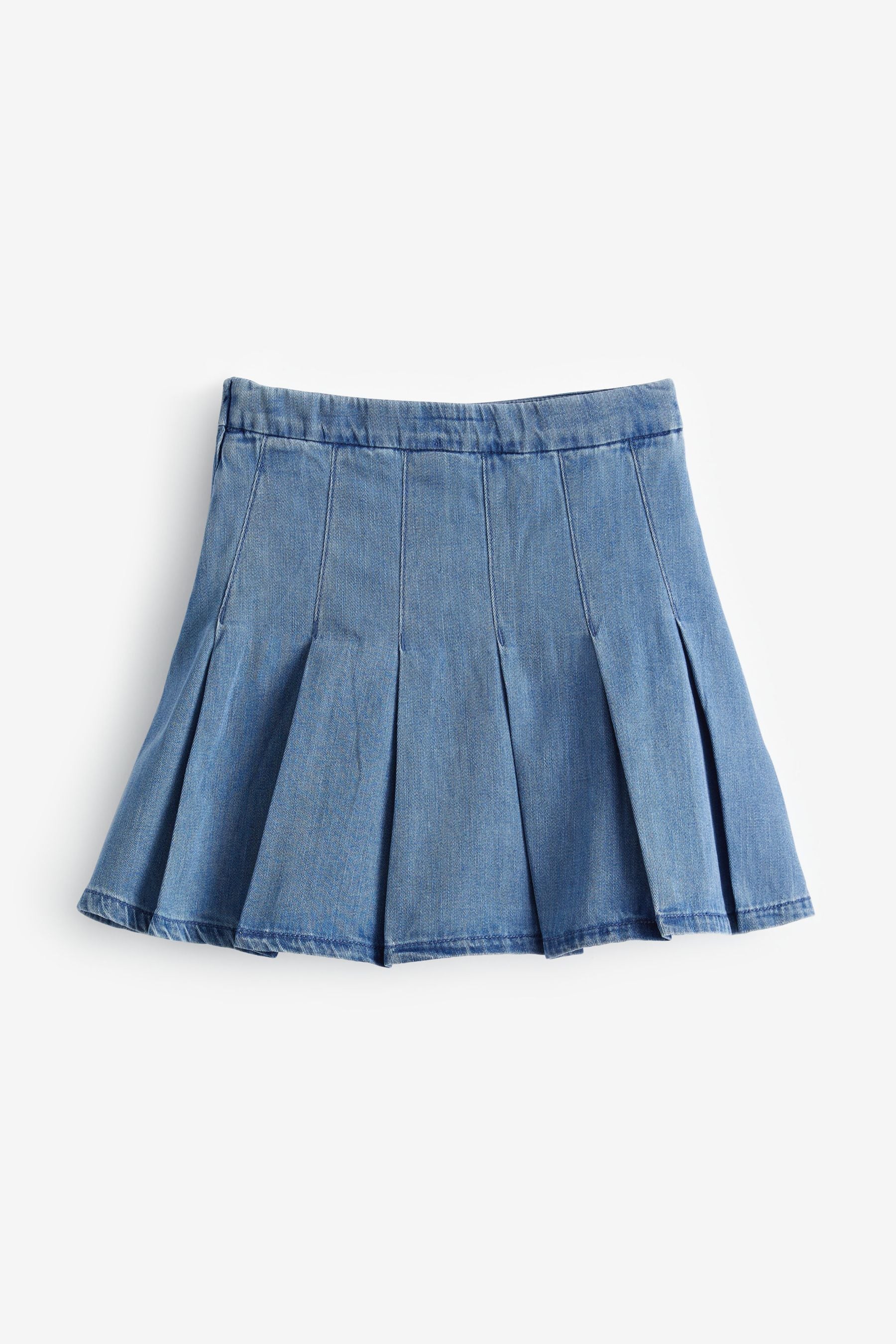 Denim Bright Blue Pleated Tennis Skirt (3-16yrs)