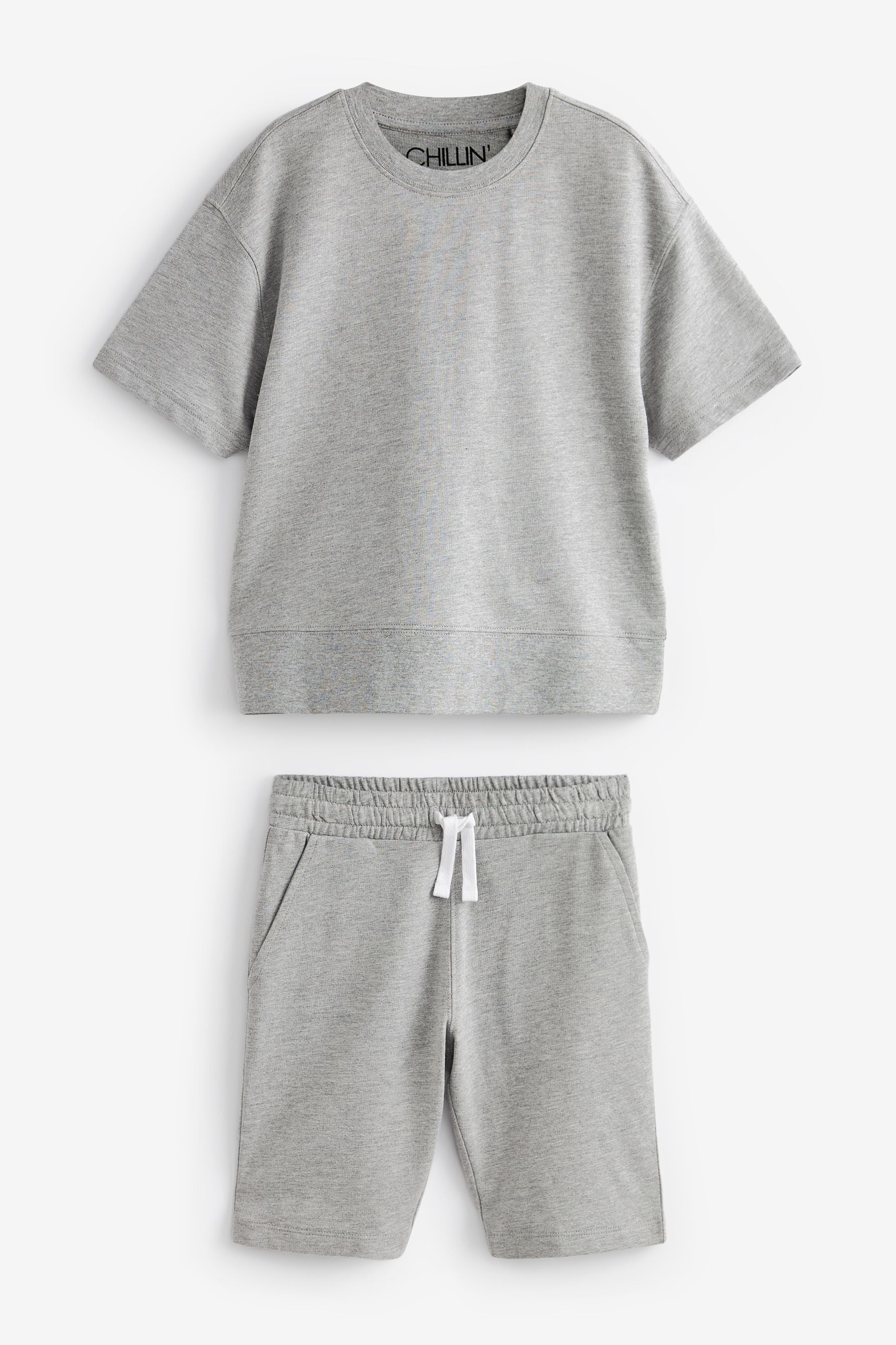 Grey Short Lounge Set (3-16yrs)