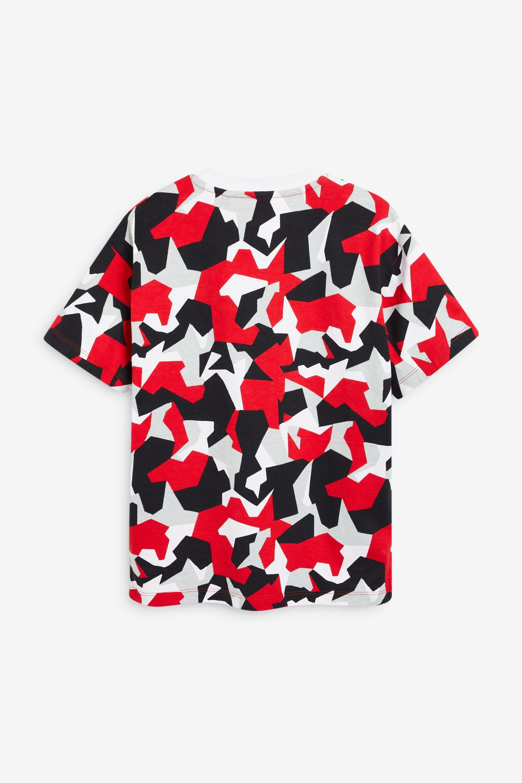 Black/Red Camouflage 2 Pack Short Sleeve T-Shirts (3-16yrs)