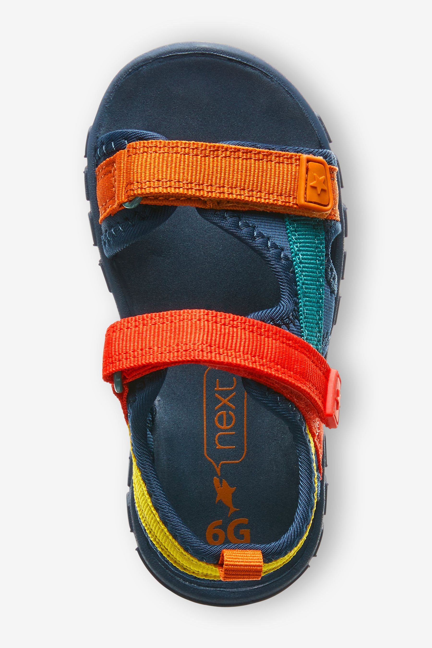 Navy Blue/Red Lightweight Trekker Sandals