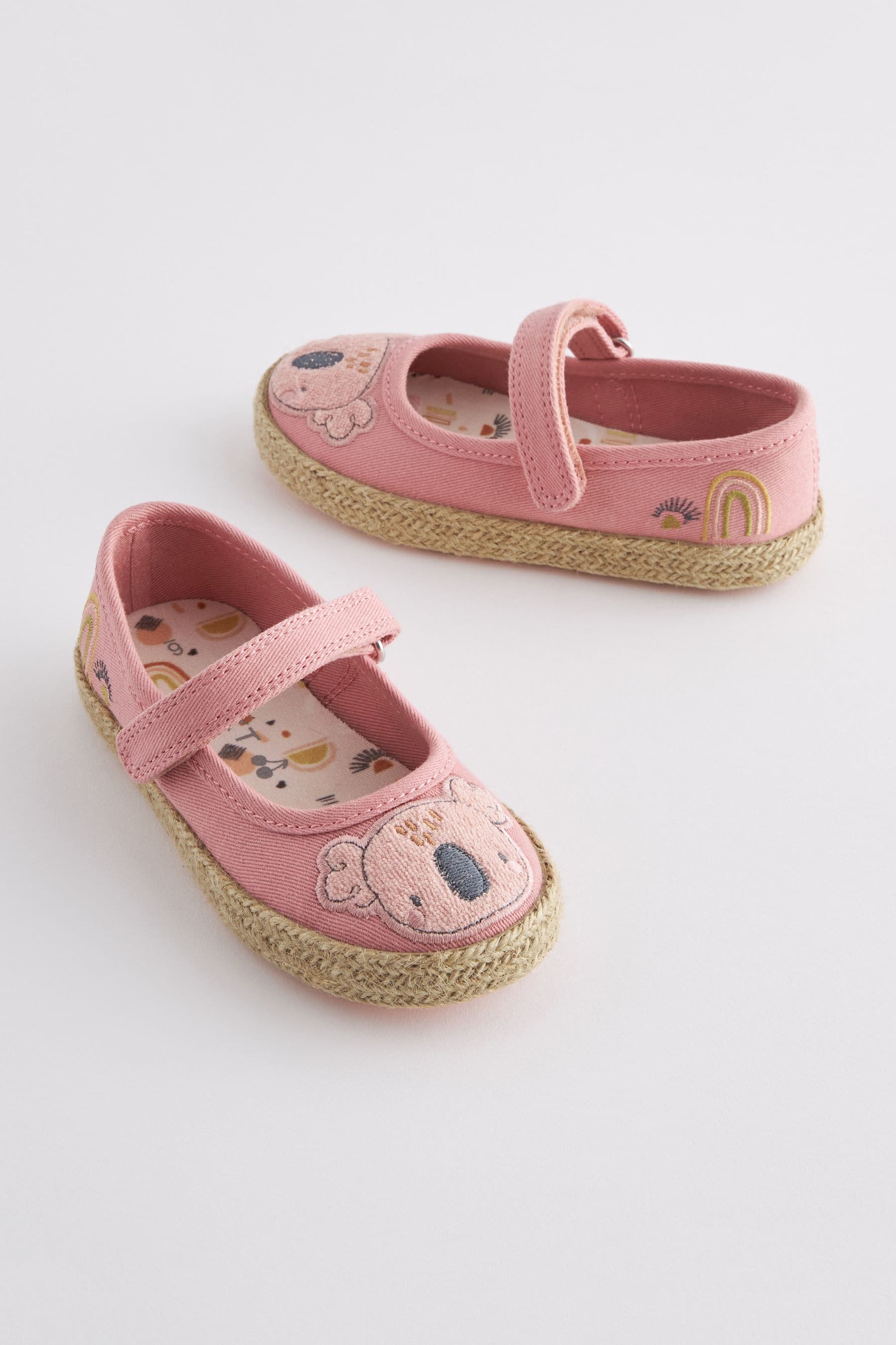 Pink Koala Mary Jane Shoes