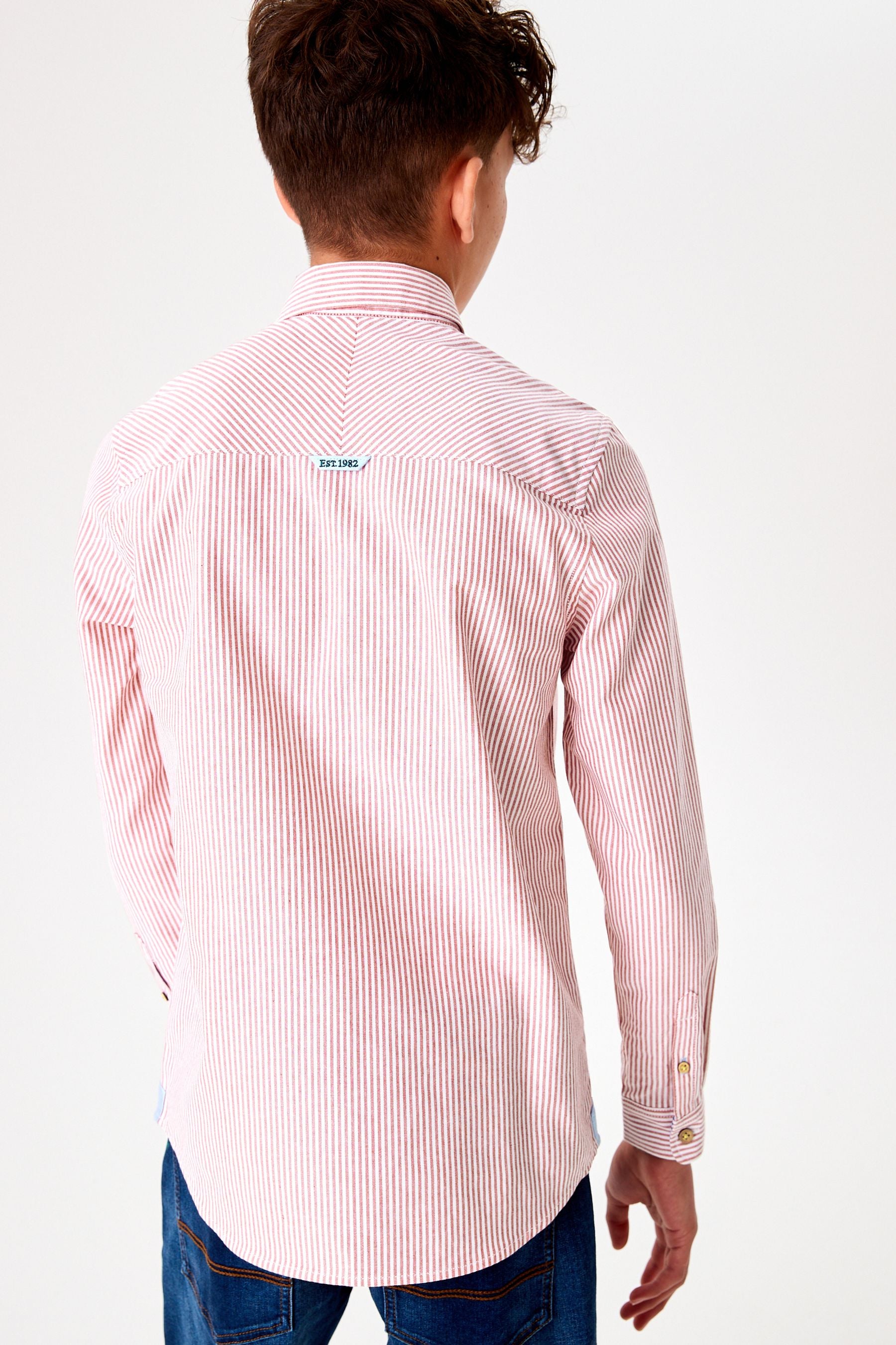 Red Stripe Long Sleeve Shirt (3-16yrs)