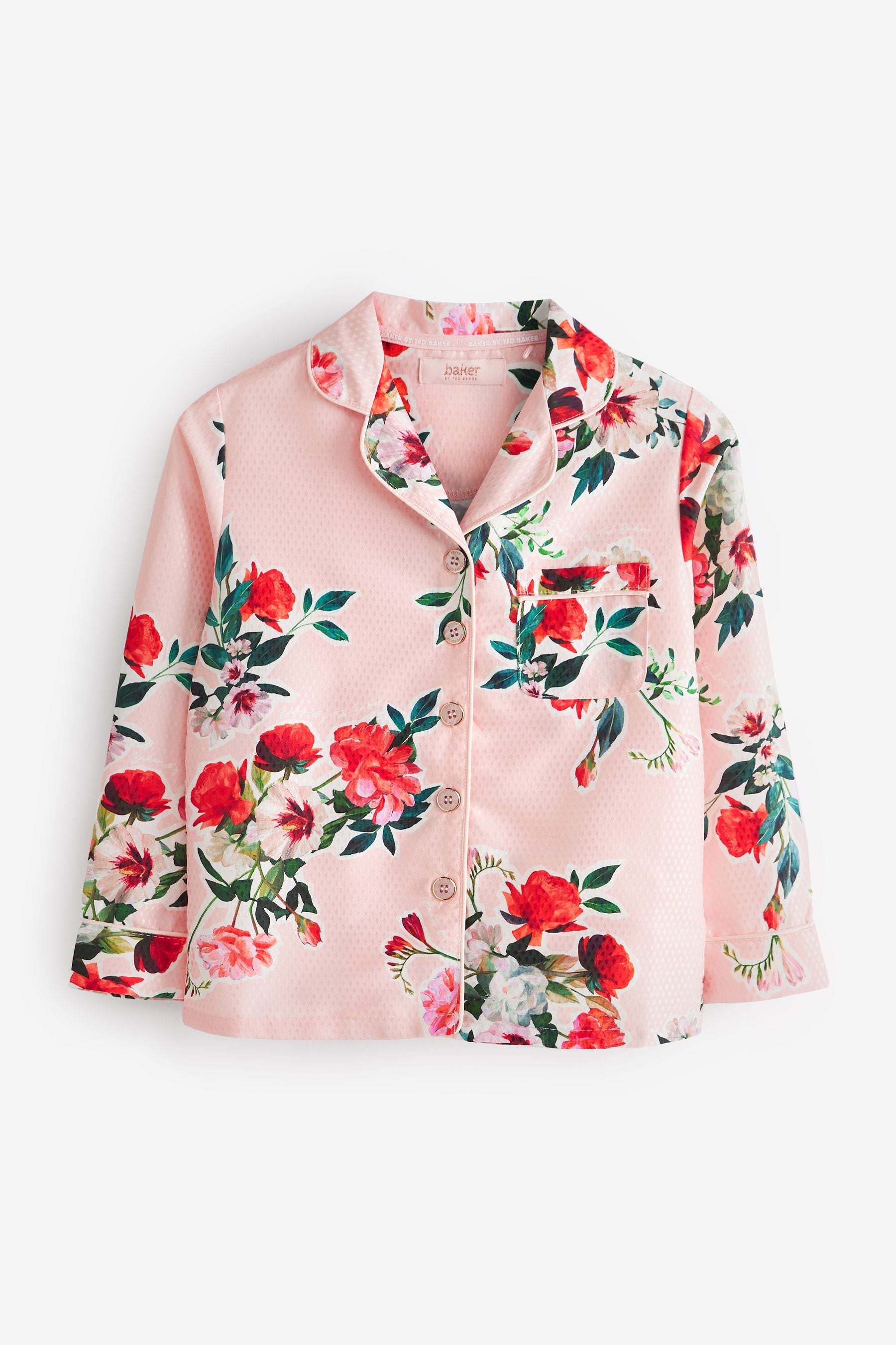 Pink Baker by Ted Baker Pink Floral Woven Pyjamas