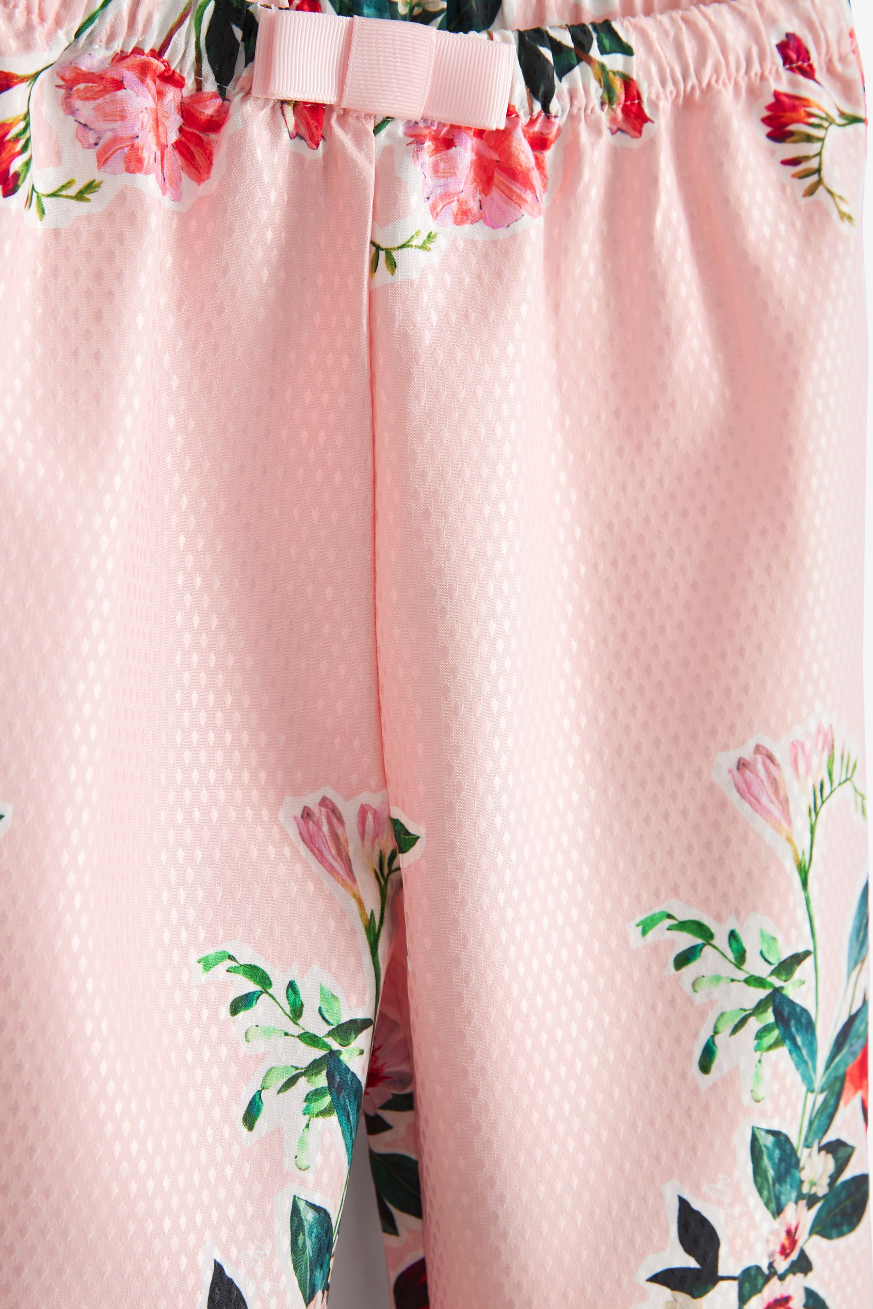 Pink Baker by Ted Baker Pink Floral Woven Pyjamas