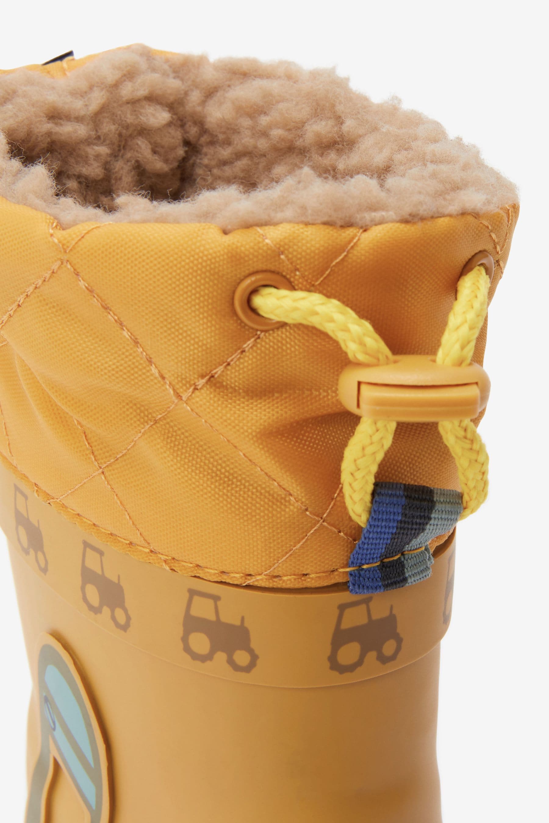 Ochre Yellow Digger Thermal Thinsulate Lined Cuff Wellies