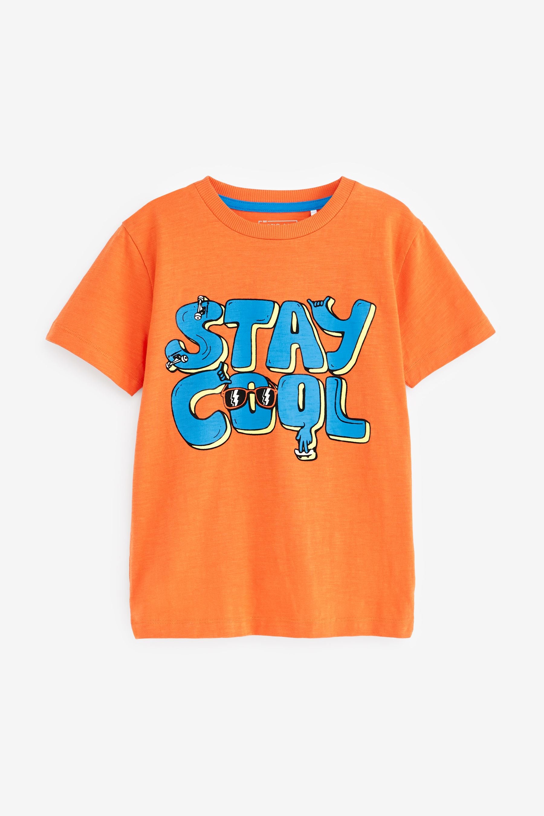 Orange Stay Cool Short Sleeve Graphic T-Shirt (3-16yrs)